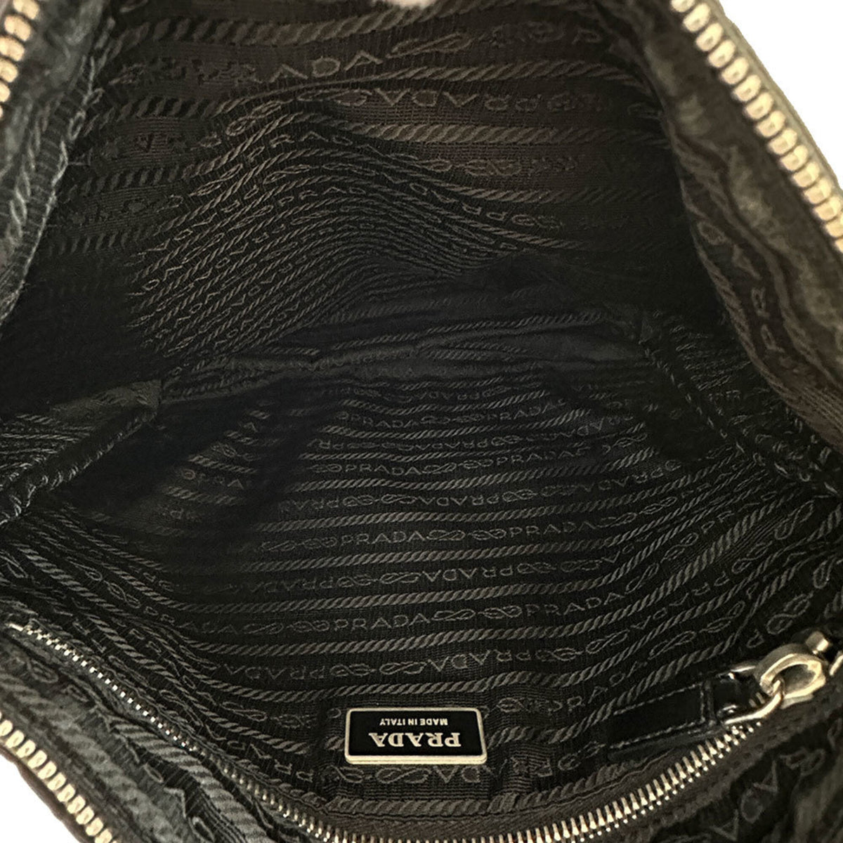 Prada Black Nylon Handbag Shoulder Bag (Pre-Owned)