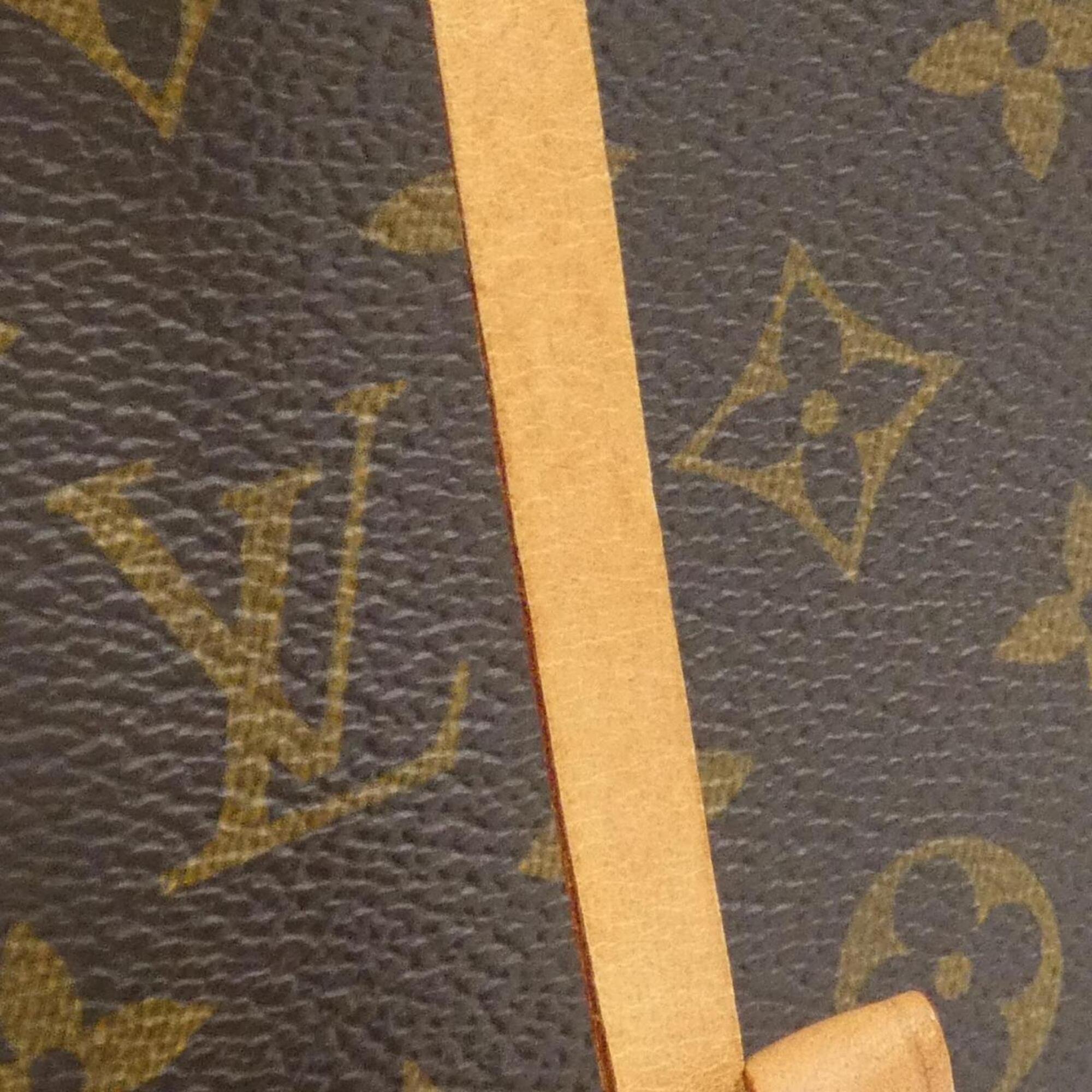Louis Vuitton Monogram Marron Coated Canvas Handbag (Pre-Owned)