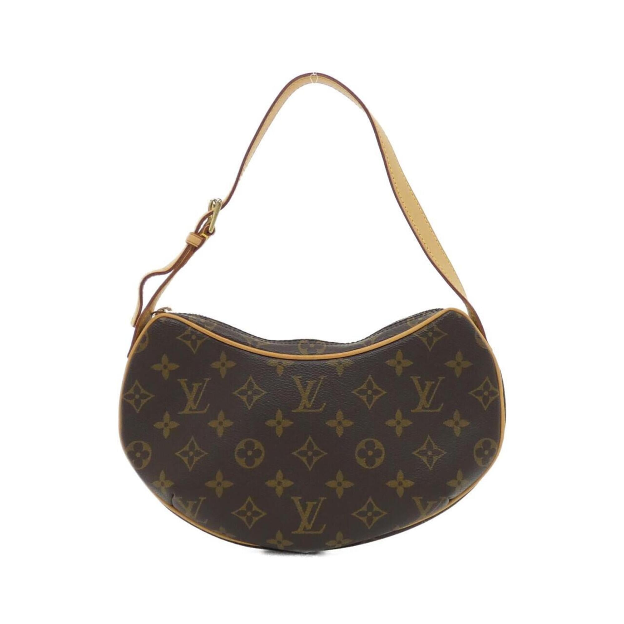 Louis Vuitton Marron Coated Canvas Pochette Shoulder Bag (Pre-Owned)