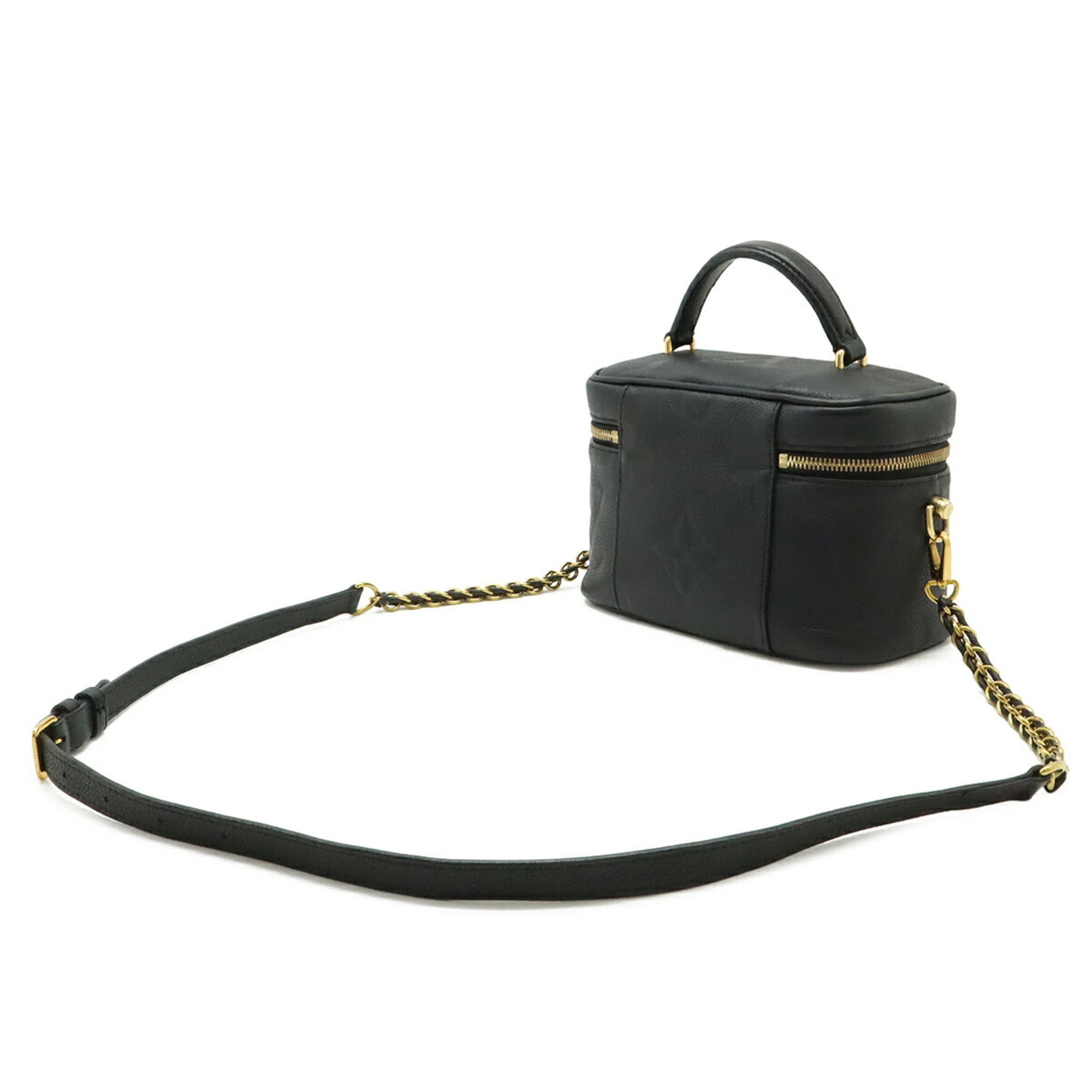 Louis Vuitton Noir Monogram Empreinte Leather Handbag Shoulder Bag (Pre-Owned)