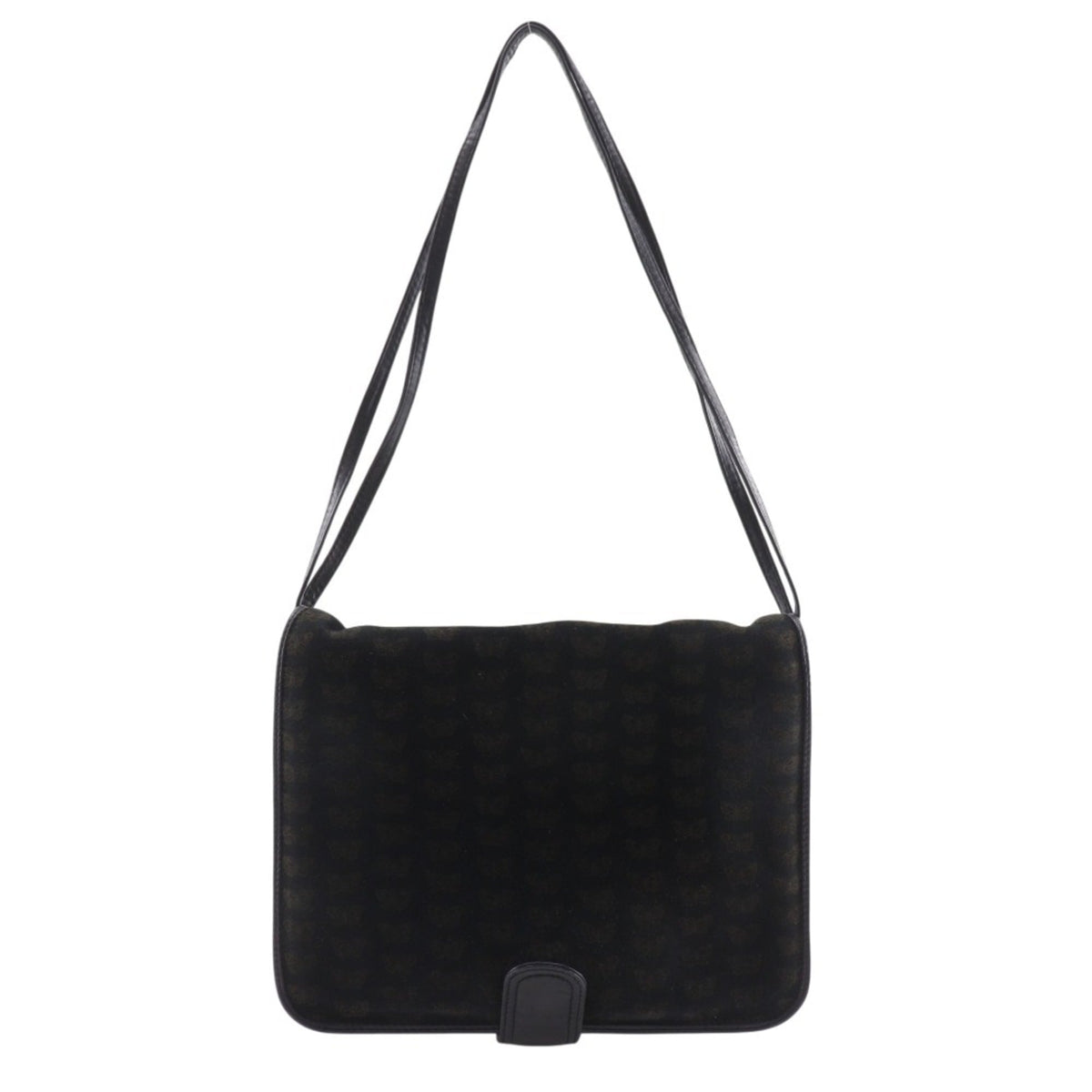 Bottega Veneta Black Suede Shoulder Bag Tote Bag (Pre-Owned)