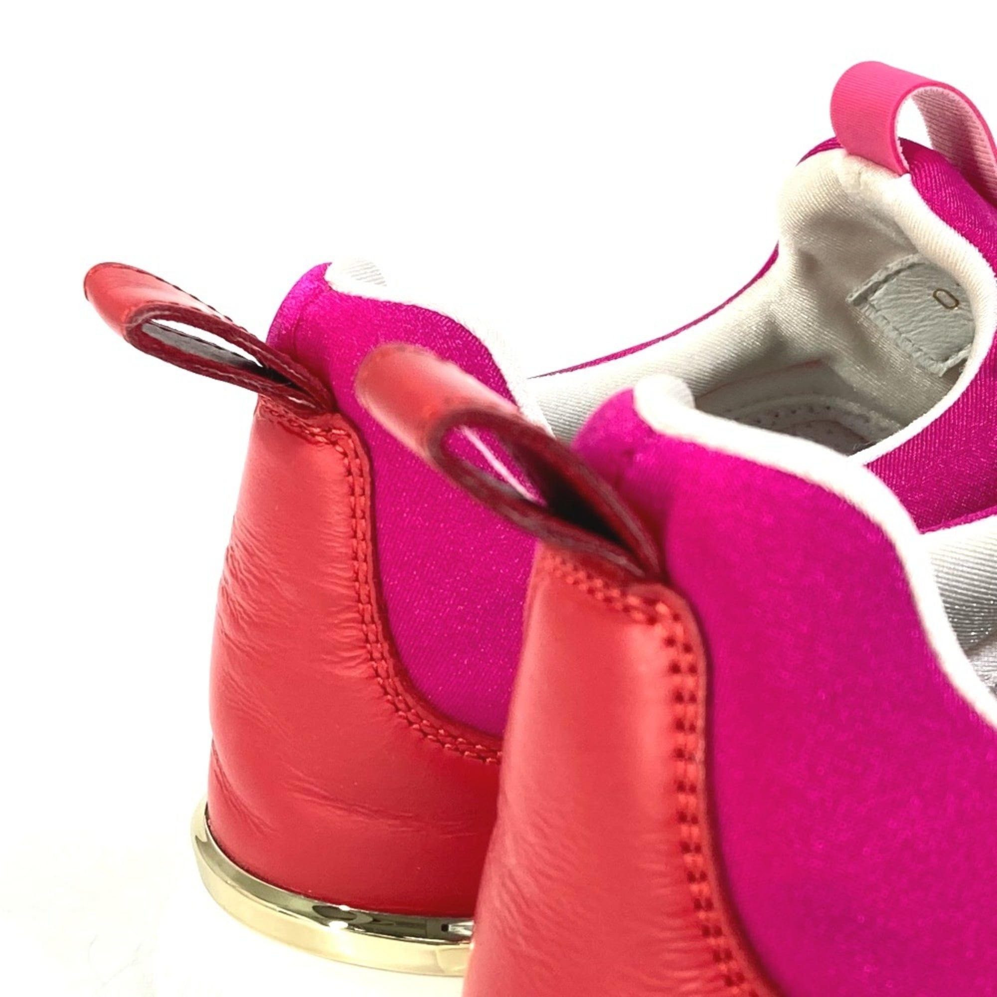 Louis Vuitton Pink Red Color Sneakers (Pre-Owned)