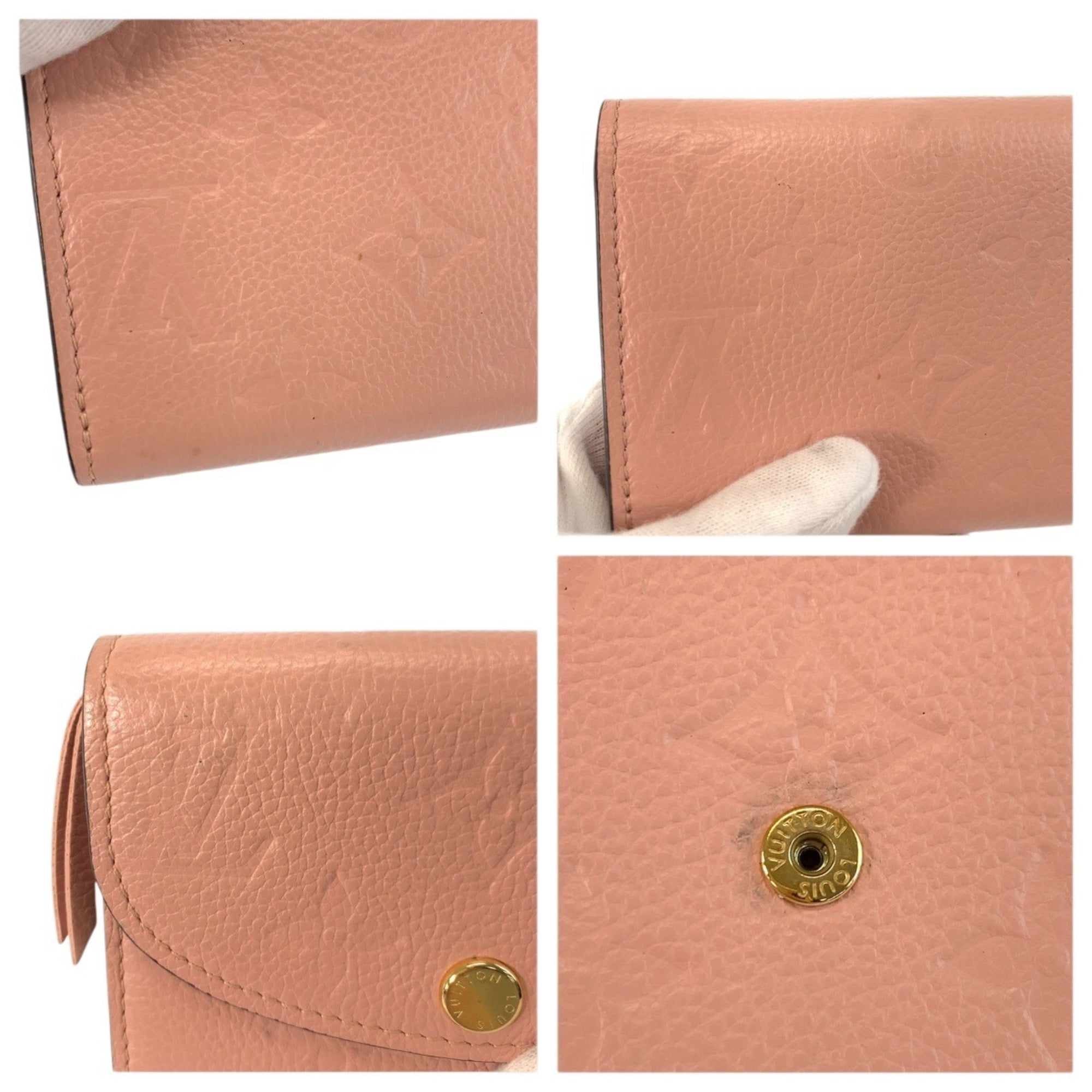 Louis Vuitton Empreinte Pink Rose Poudre Leather Coin Purse/Coin Case (Pre-Owned)