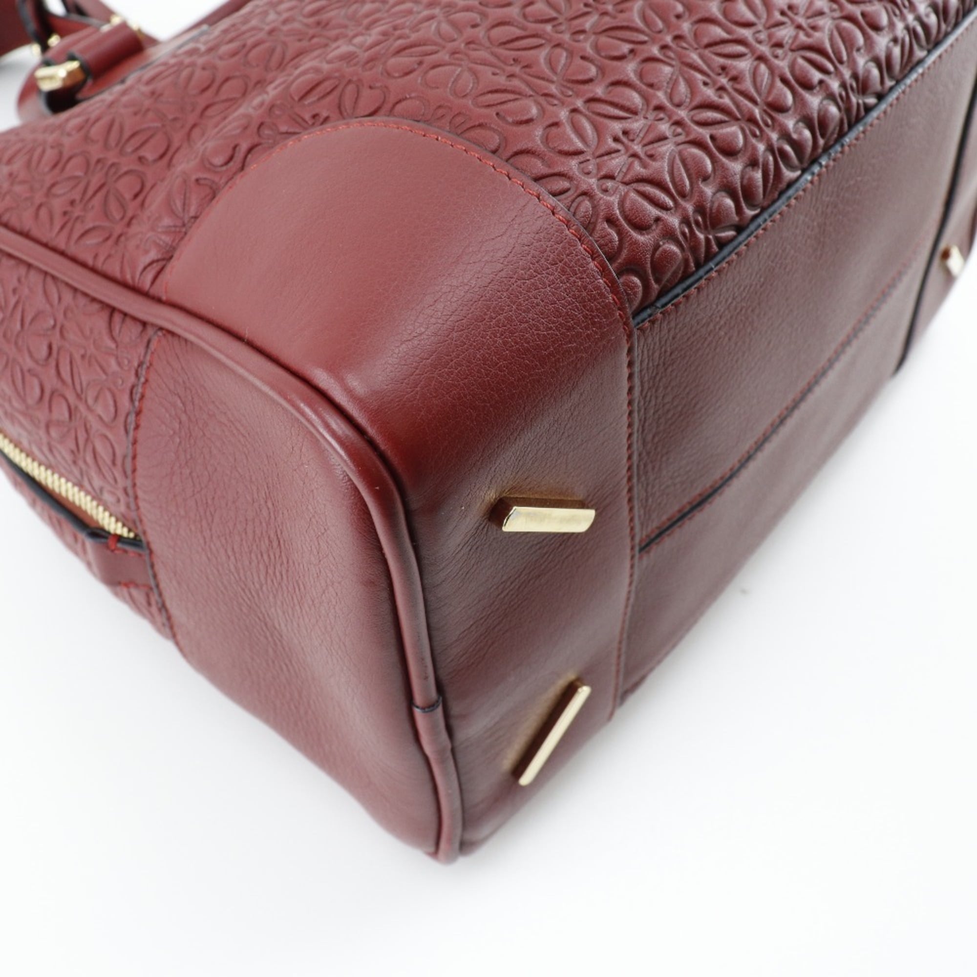 Loewe Red Color Leather Handbag (Pre-Owned)