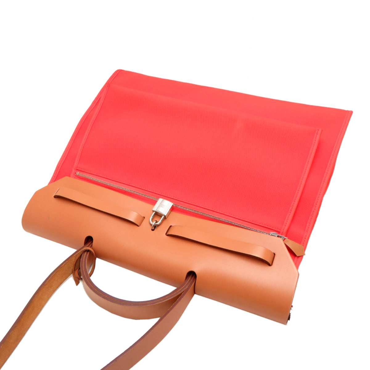 Hermes Orange Leather Handbag (Pre-Owned)