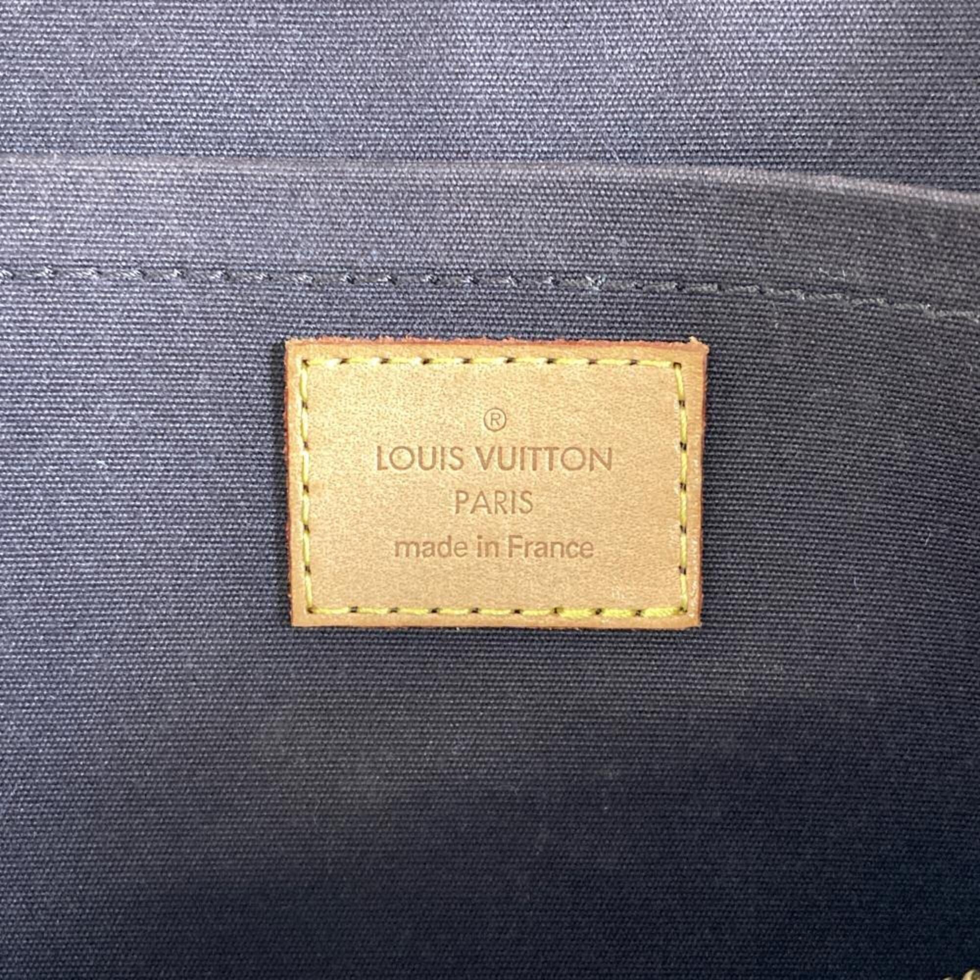 Louis Vuitton Red Color Wine Monogram Vernis Shoulder Bag (Pre-Owned)