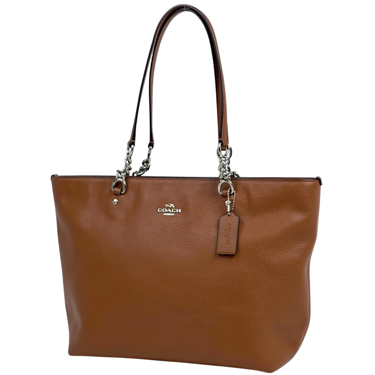 Coach Brown Leather Tote Bag (Pre-Owned)