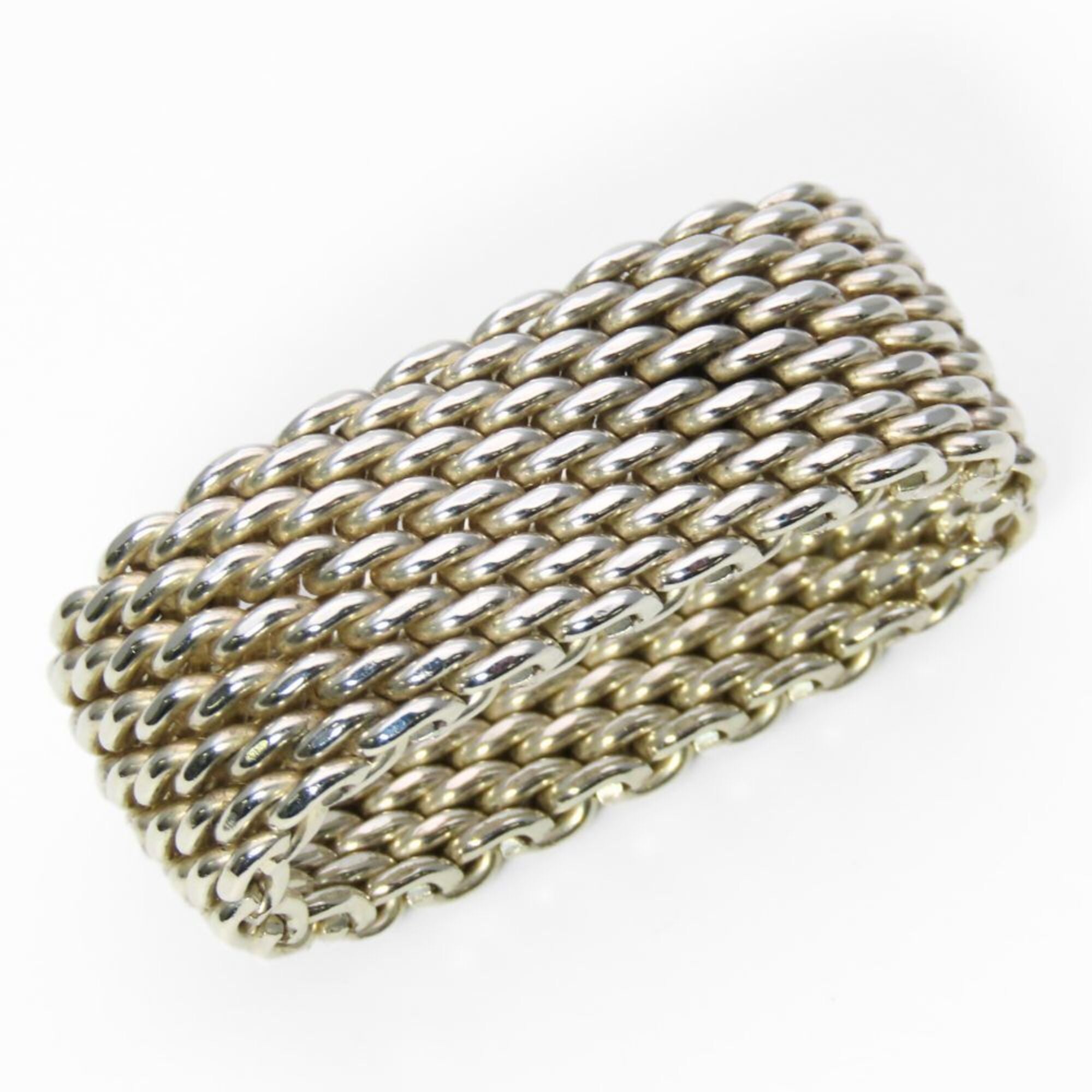 Tiffany Silver Silver 925 Band Ring (Pre-Owned)