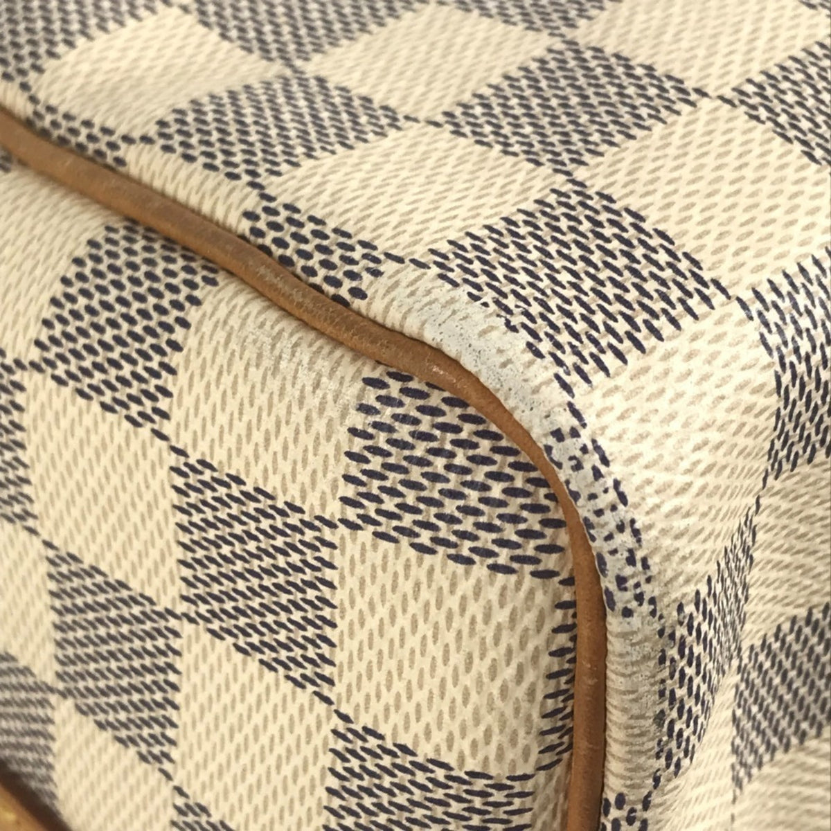Louis Vuitton Damier Azur White Damier Azur Boston Bag Handbag Shoulder Bag (Pre-Owned)