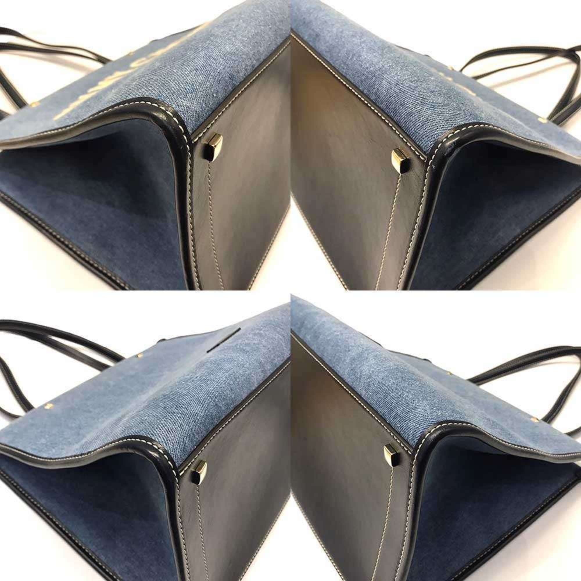 Jimmy Choo Denim Leather Tote Bag (Pre-Owned)