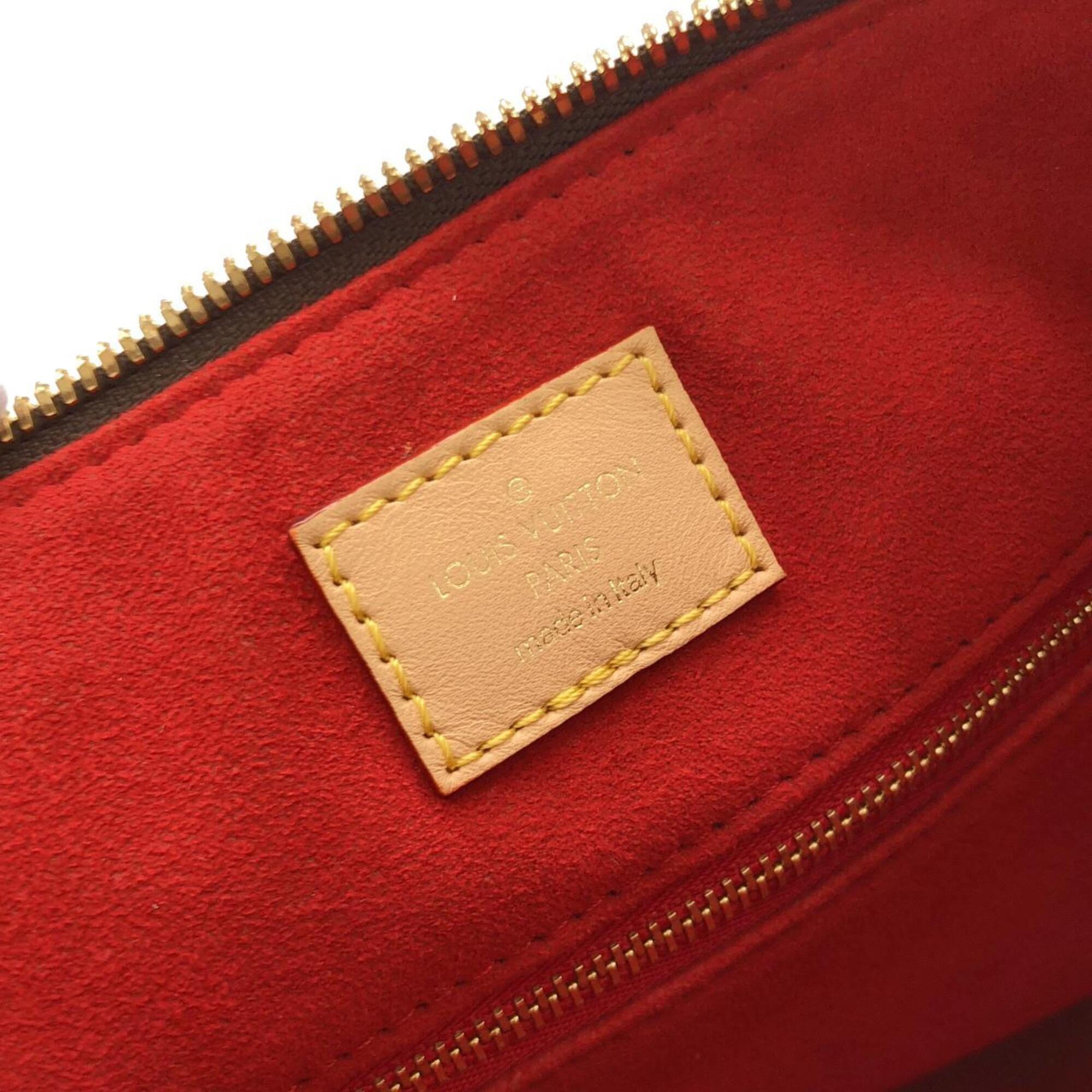 Louis Vuitton Monogram Marron Coated Canvas Shoulder Bag (Pre-Owned)