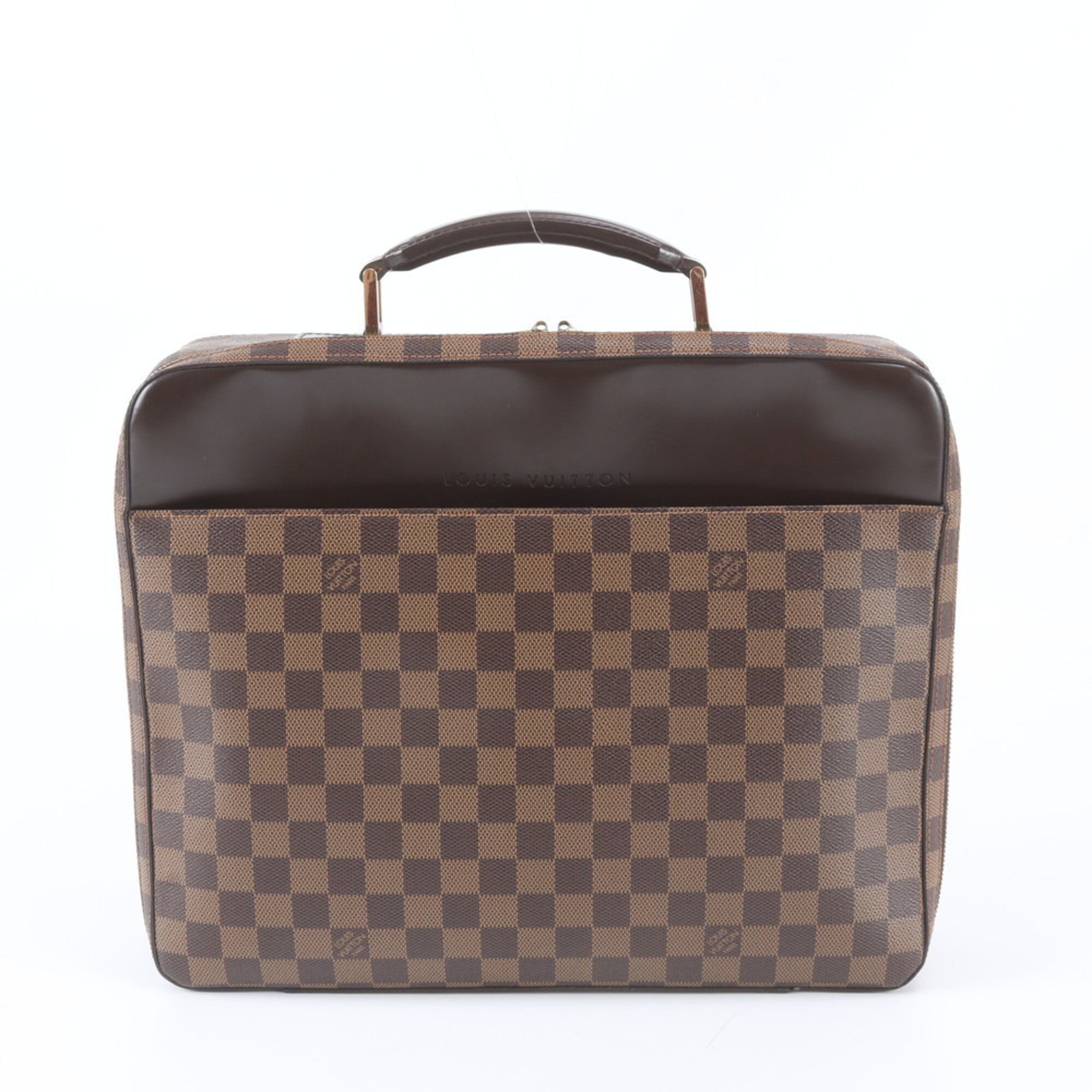 Louis Vuitton Brown Galle Coated Canvas Leather Handbag (Pre-Owned)