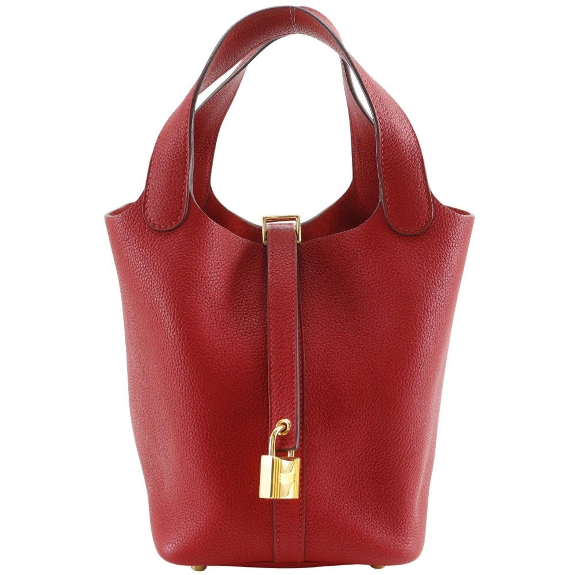 Hermes Picotin Red Color Handbag (Pre-Owned)