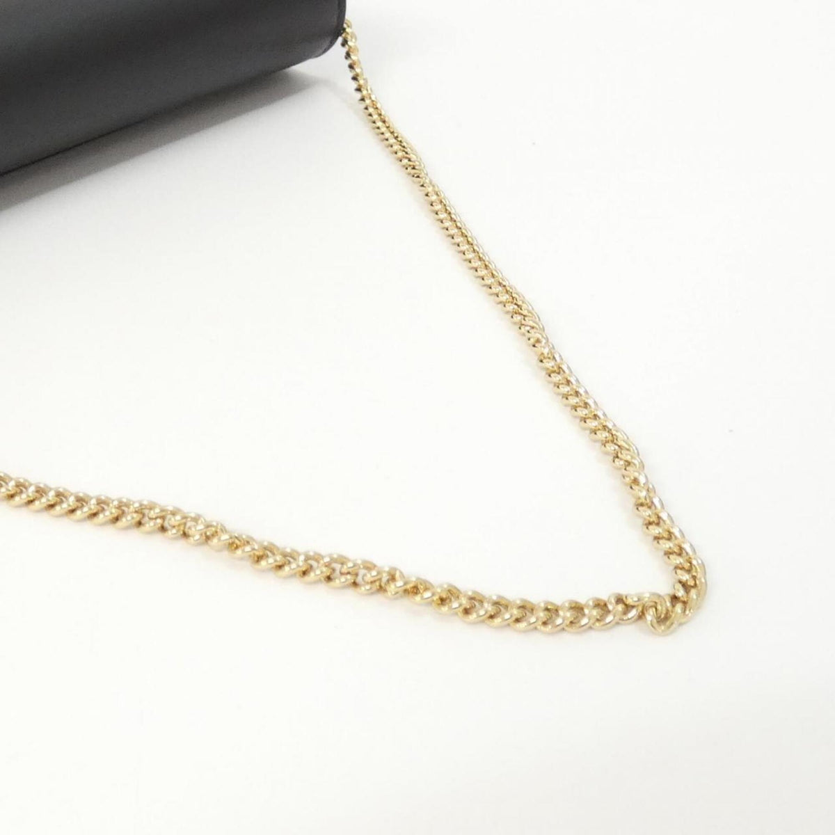 Gucci Beige Black Gg Supreme Leather Chain/Shoulder Wallet (Pre-Owned)