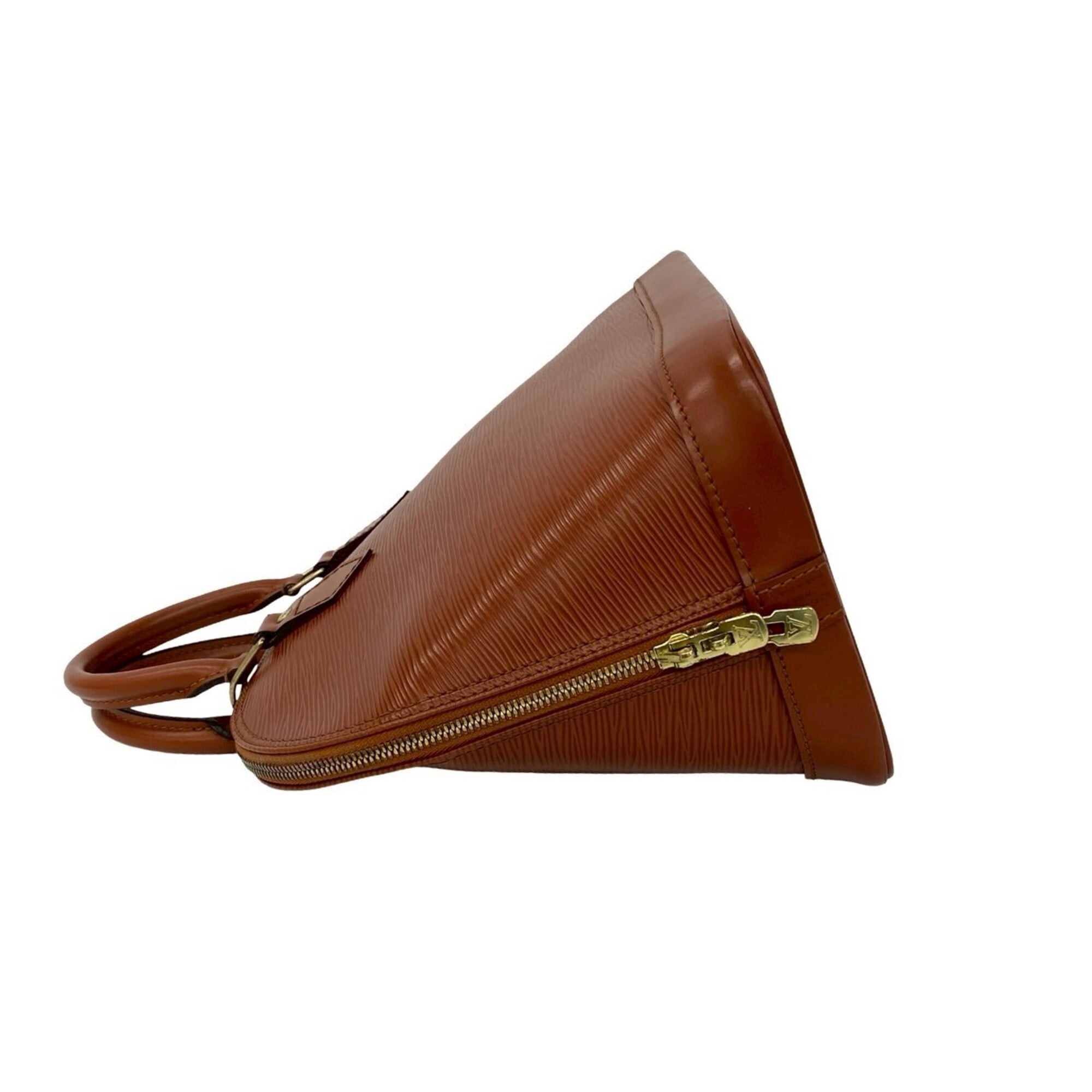 Louis Vuitton Brown Leather Boston Bag Handbag (Pre-Owned)