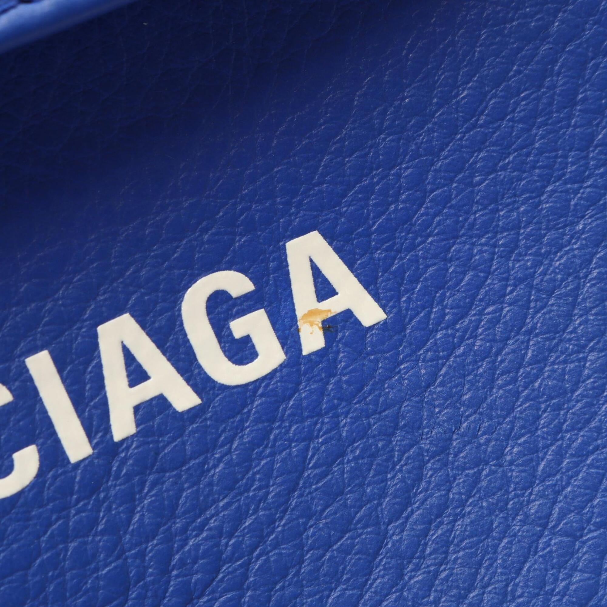 Balenciaga Blue Leather Fanny Pack Handbag (Pre-Owned)