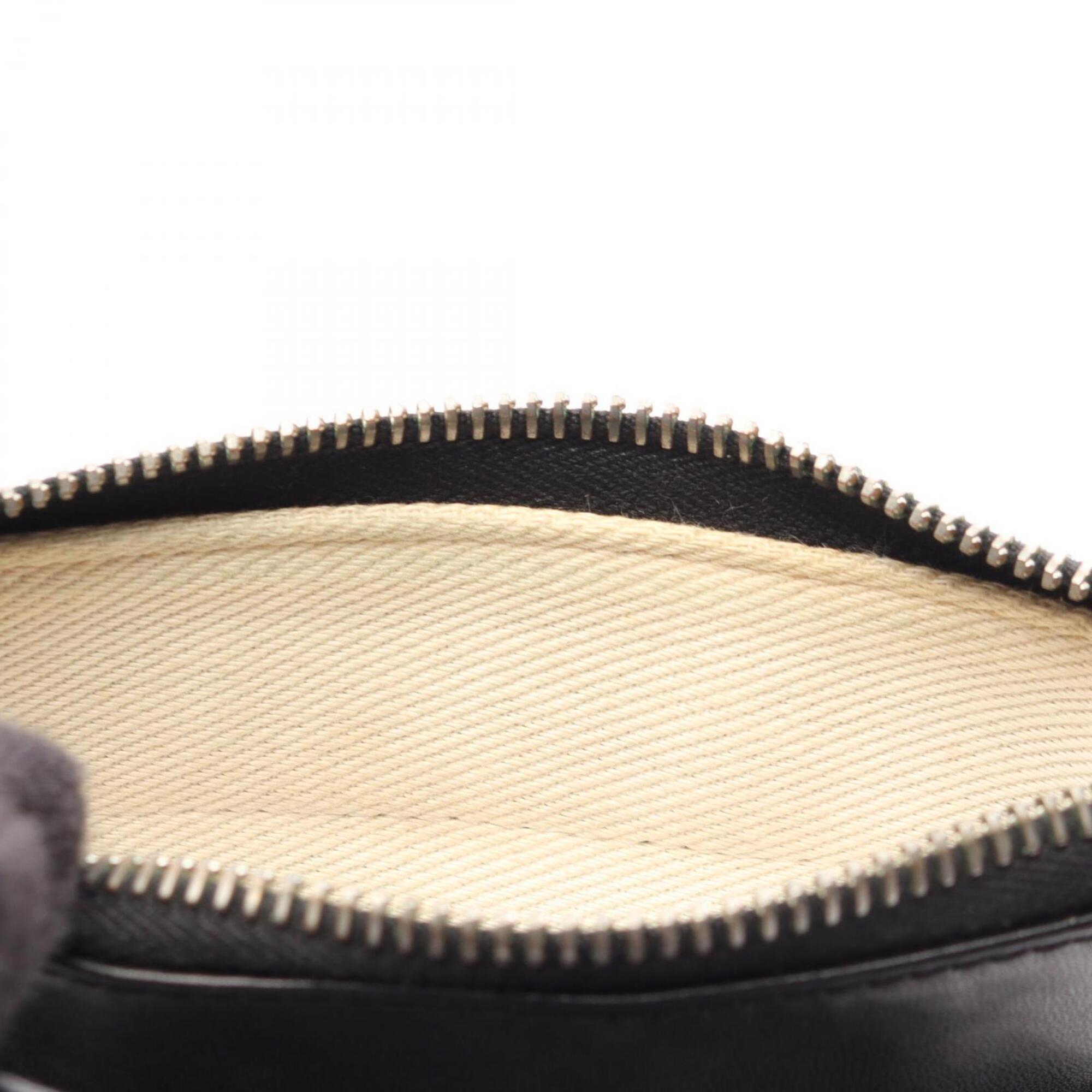 Bvlgari Black Gray Canvas Leather Handbag Shoulder Bag (Pre-Owned)