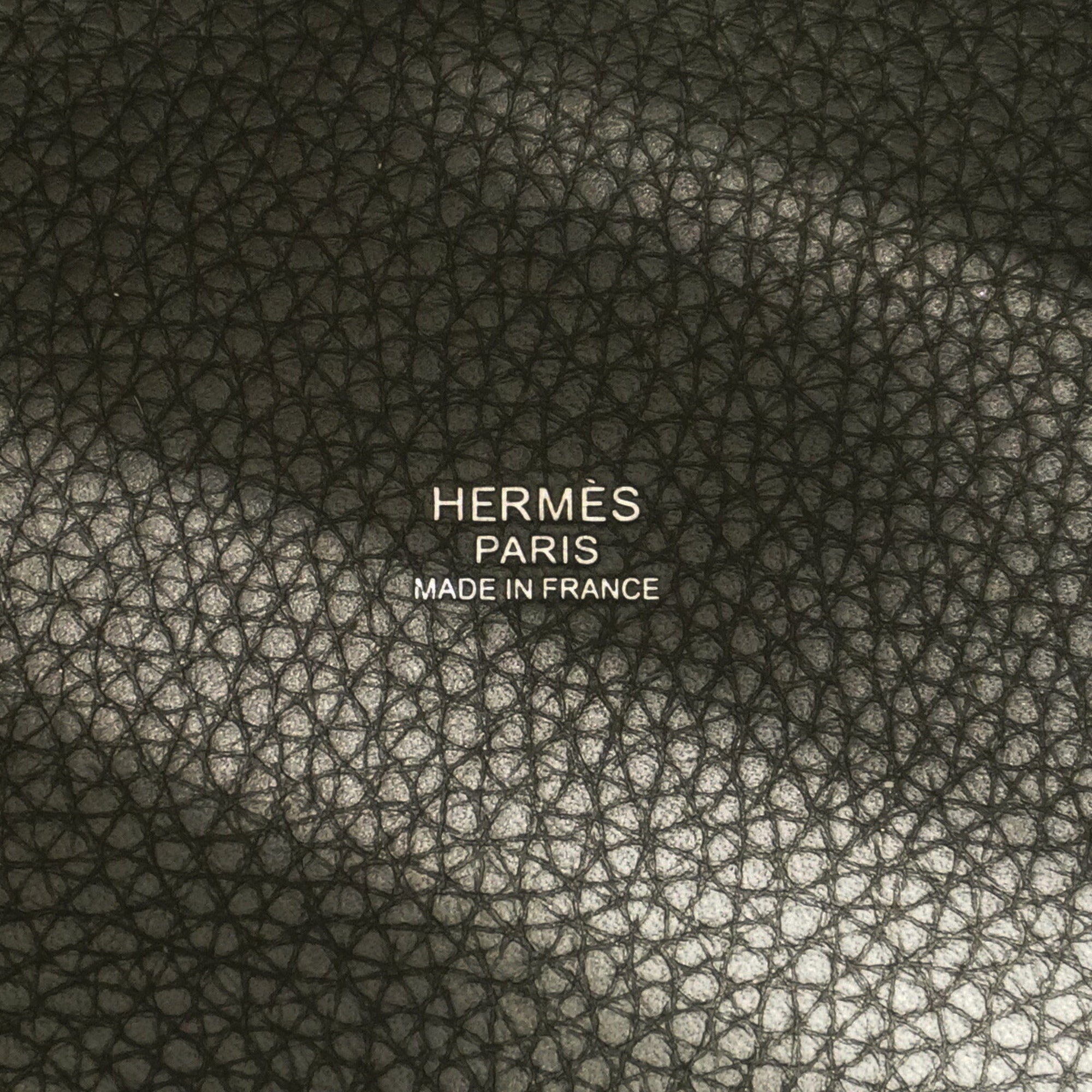 Hermes Black Taurillon Clemence Leather Handbag (Pre-Owned)