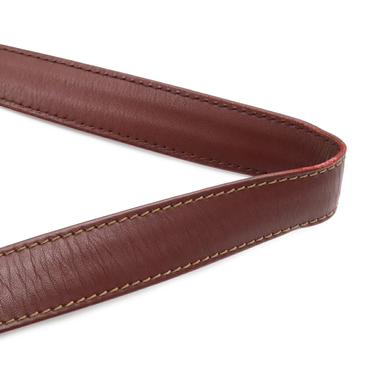 Cartier Must Bordeaux Leather Shoulder Bag (Pre-Owned)