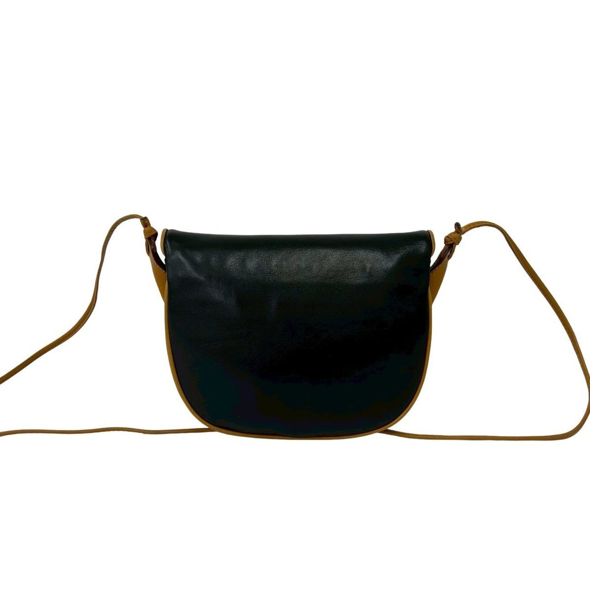 Celine Black Brown Leather Pochette Shoulder Bag (Pre-Owned)