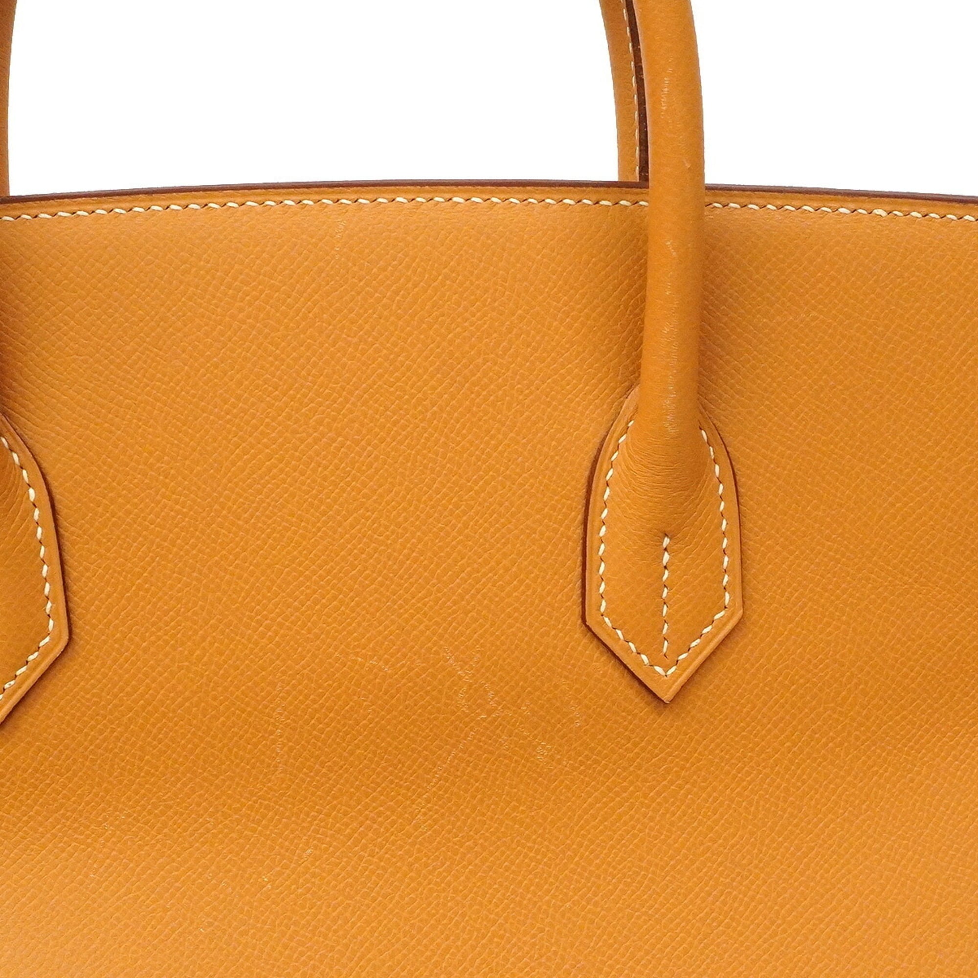 Hermes Natural Courchevel Leather Handbag (Pre-Owned)