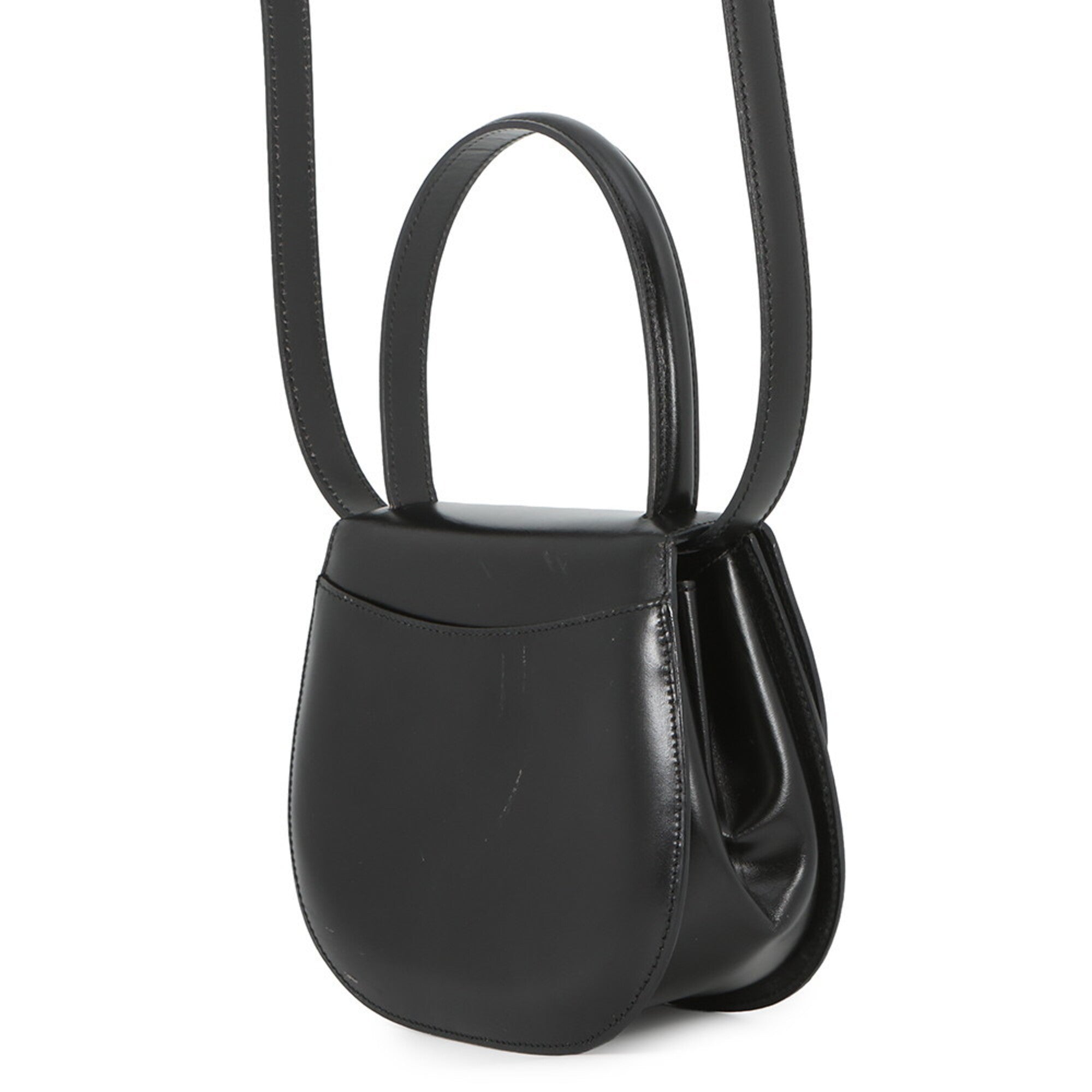 Celine Black Leather Handbag Shoulder Bag (Pre-Owned)