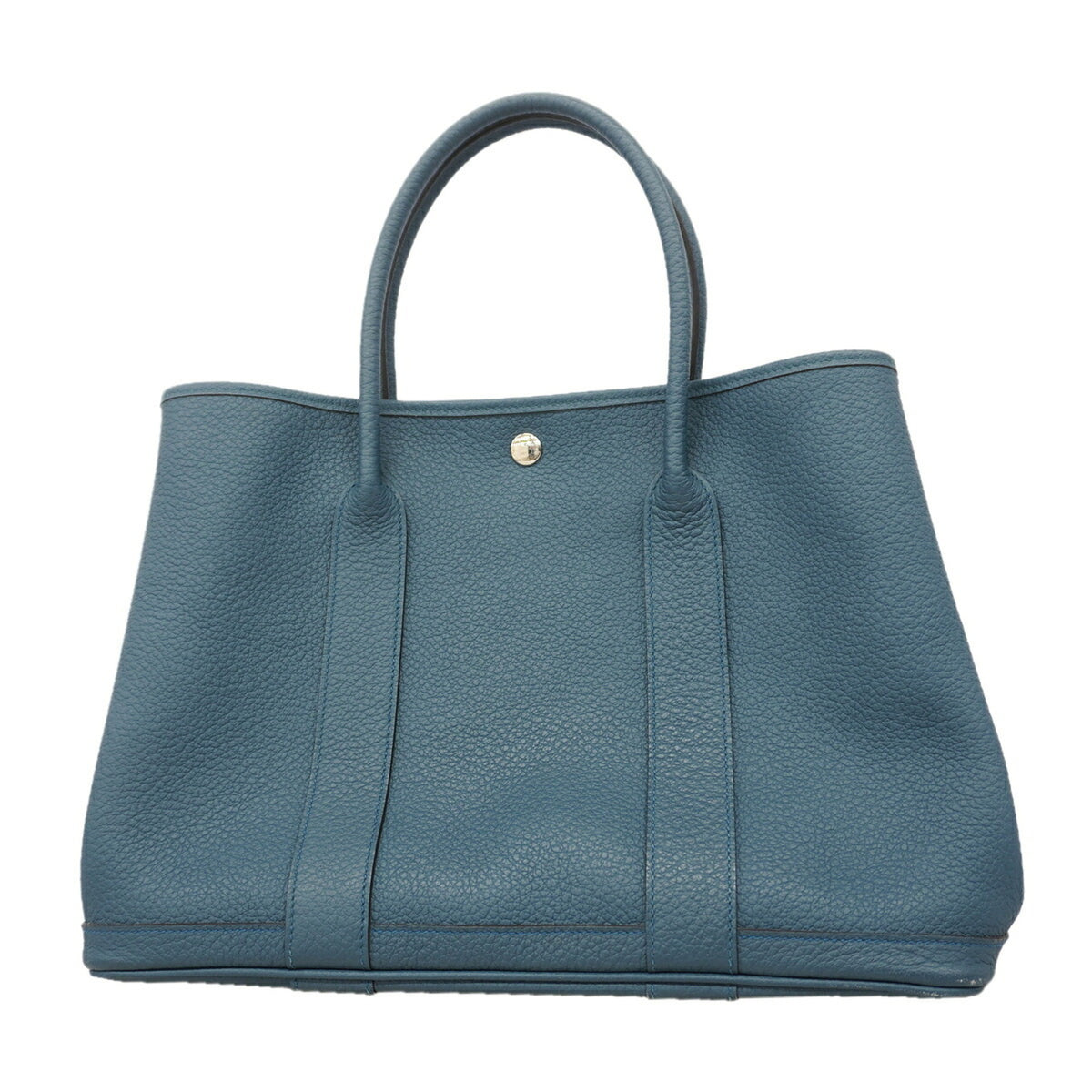 Hermes Blue Country Leather Tote Bag (Pre-Owned)