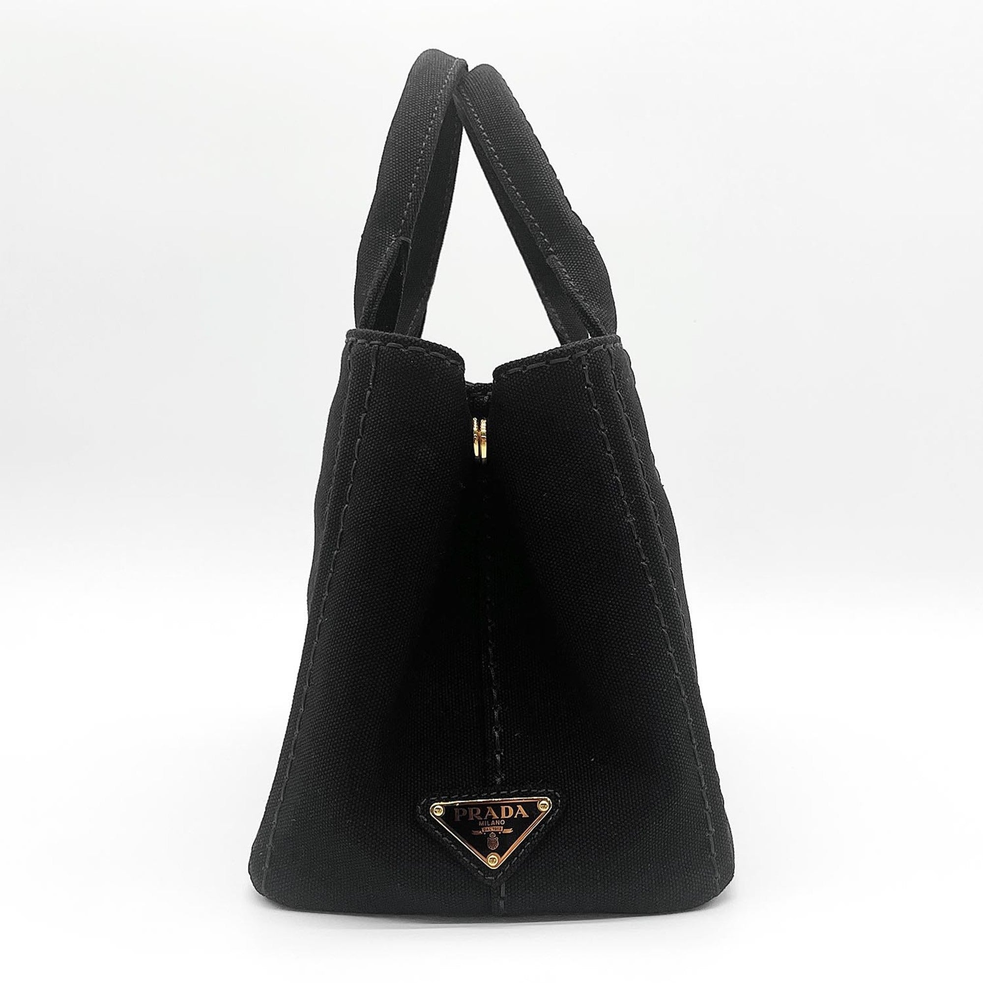 Prada Black Talco Canvas Tote Bag (Pre-Owned)