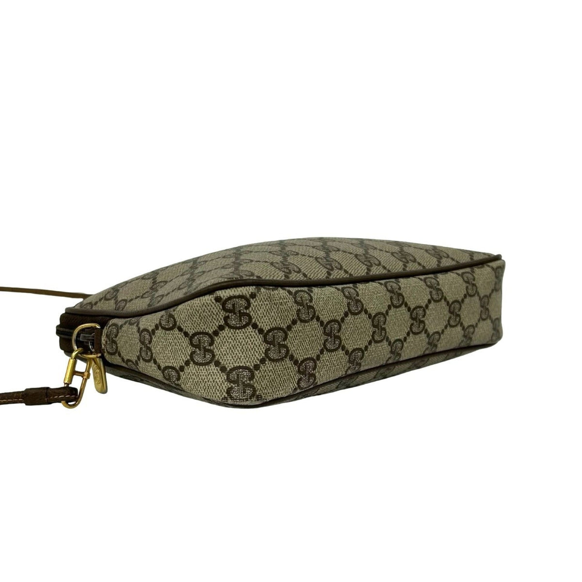 Gucci Brown Leather Pvc Pochette Shoulder Bag (Pre-Owned)
