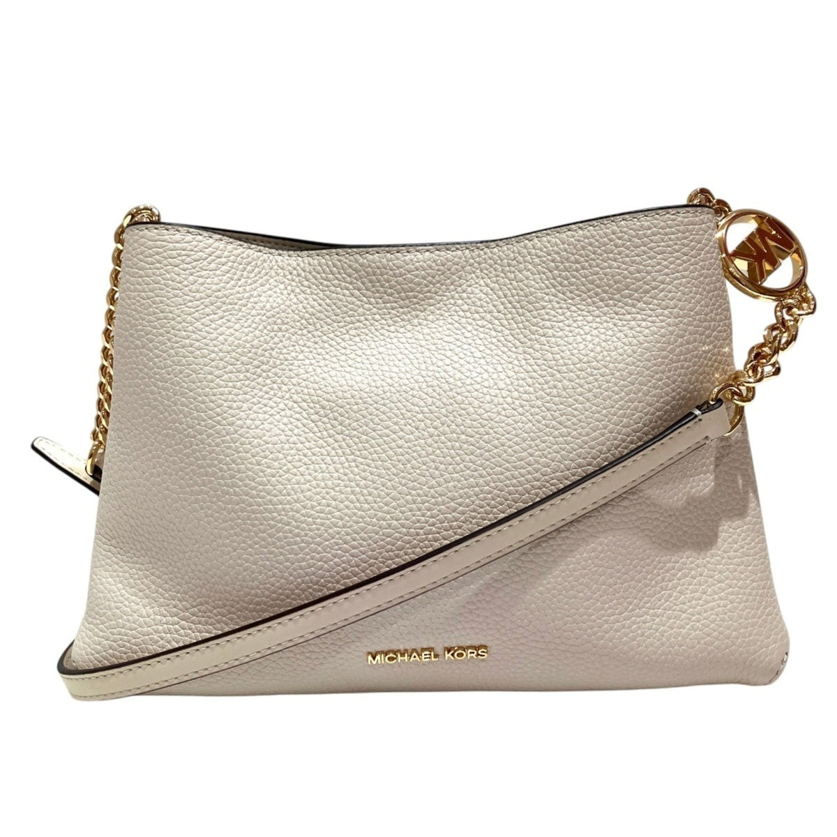 Michael Kors Cream Leather Shoulder Bag (Pre-Owned)
