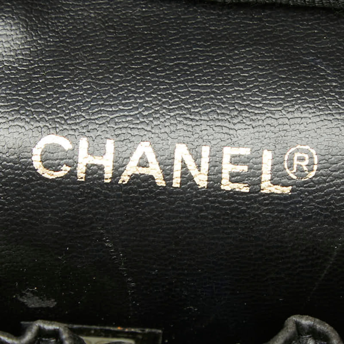 Chanel Black Grained Calfskin Vanity Bag (Pre-Owned)