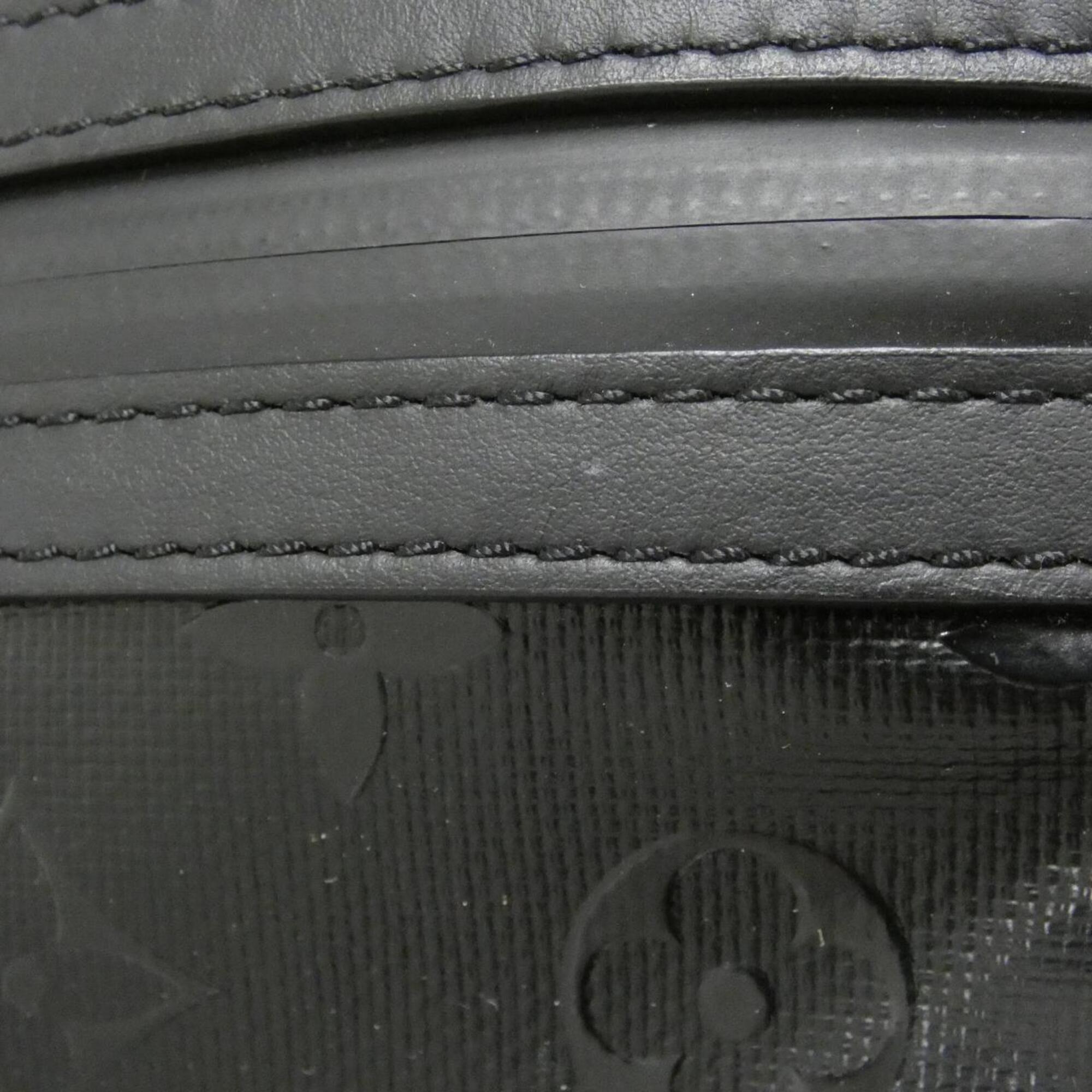 Louis Vuitton Monogram Black Coated Canvas Backpack (Pre-Owned)