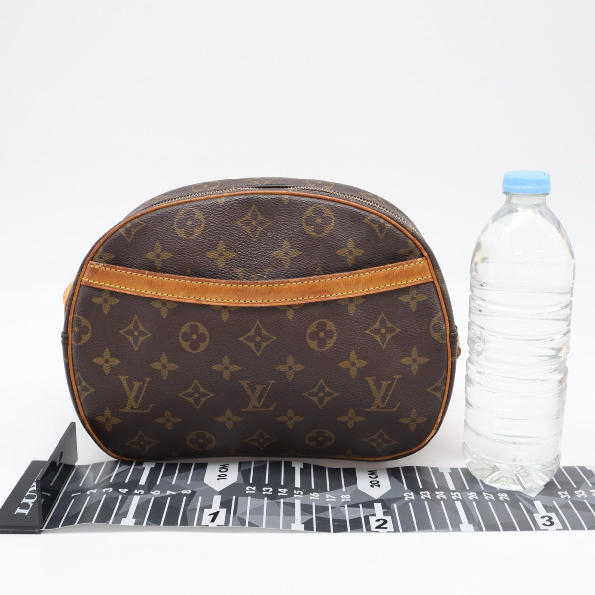 Louis Vuitton Beige Brown Monogram Coated Canvas Leather Shoulder Bag (Pre-Owned)