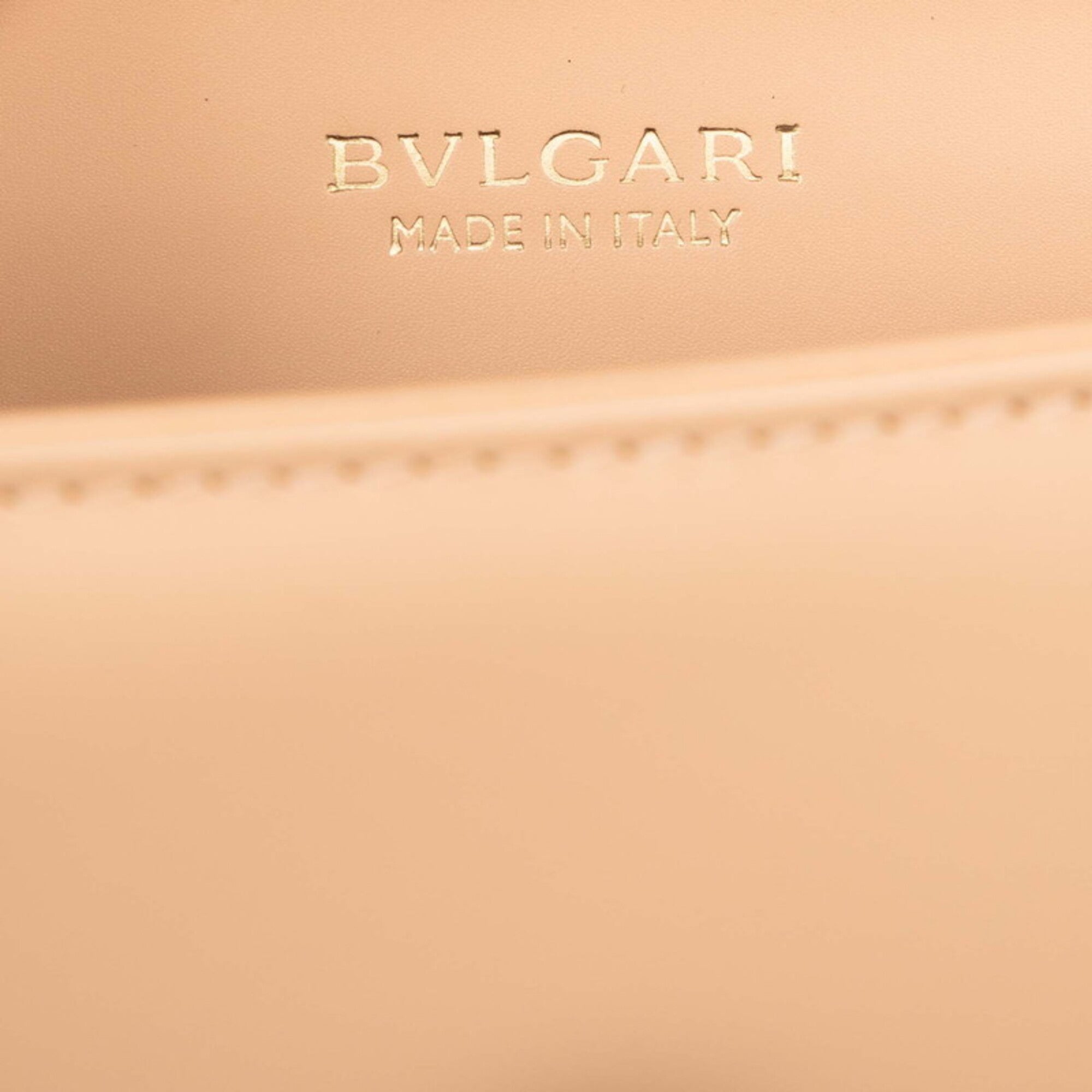 Bvlgari Beige Leather Shoulder Bag (Pre-Owned)