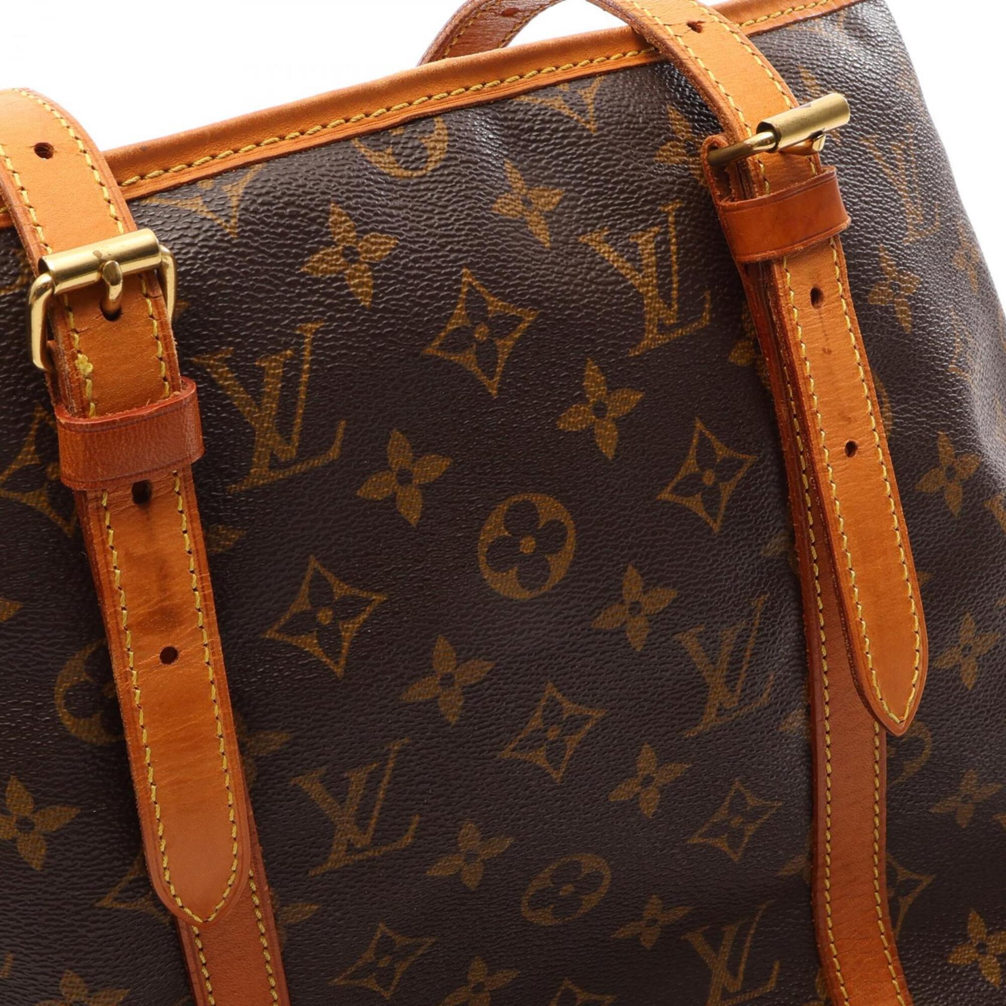 Louis Vuitton Monogram Brown Coated Canvas Leather Shoulder Bag (Pre-Owned)