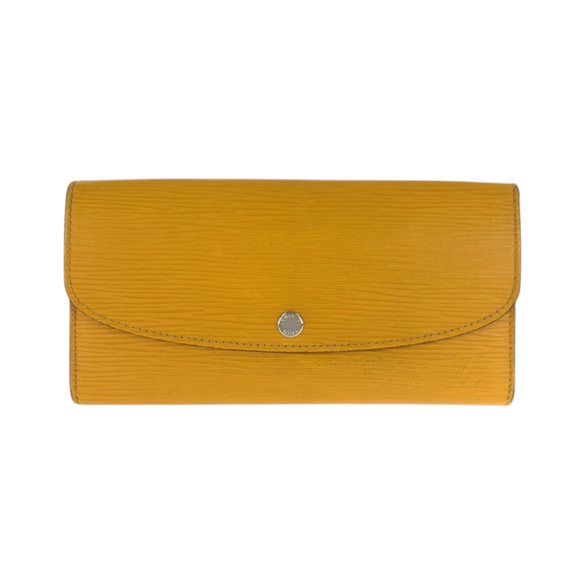 Louis Vuitton Yellow Epi Leather Long Wallet (Bi-Fold) (Pre-Owned)
