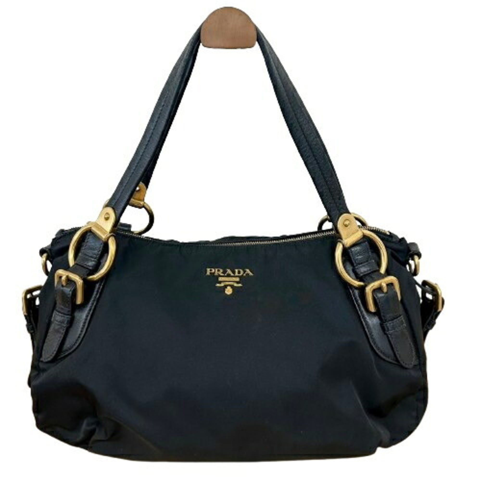 Prada Black Nylon Handbag (Pre-Owned)
