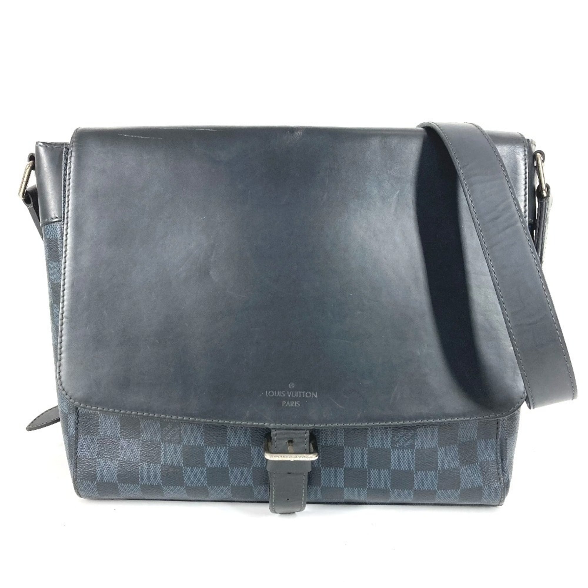 Louis Vuitton Damier Cobalt Navy Messenger Bag Shoulder Bag (Pre-Owned)