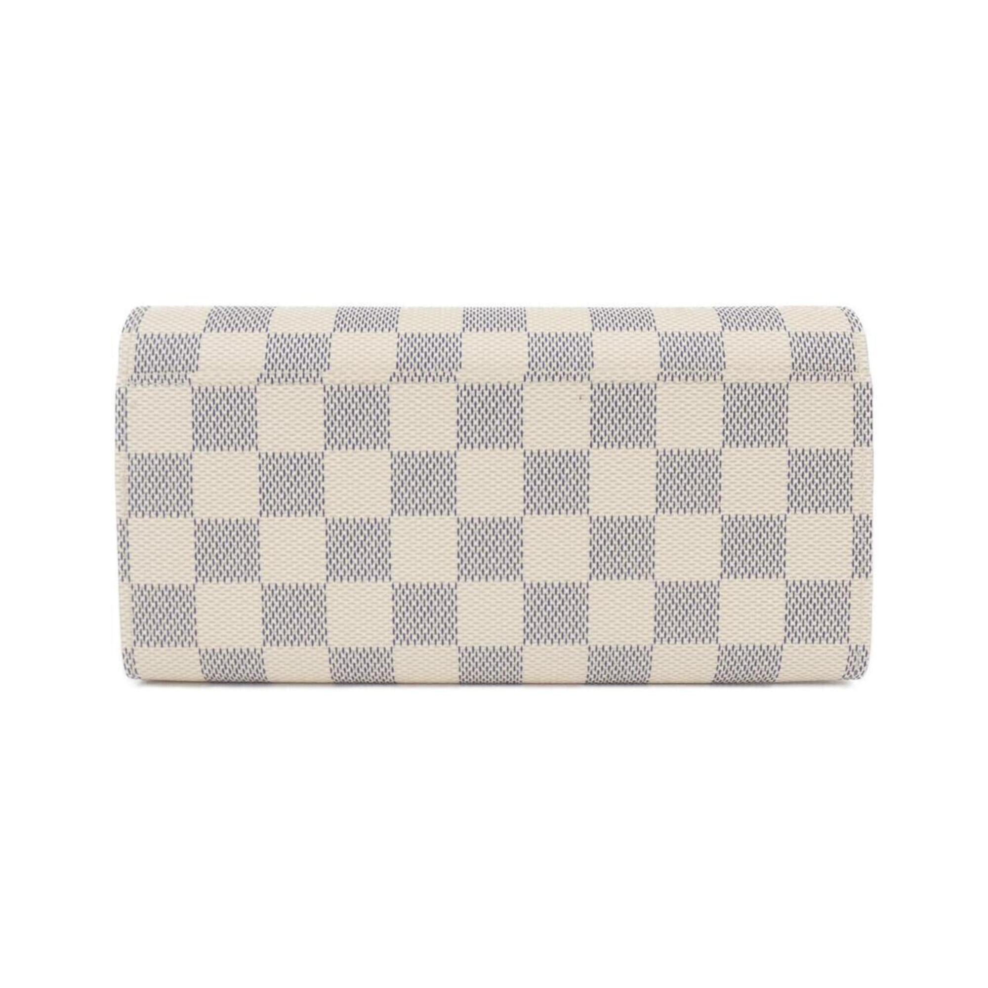 Louis Vuitton Damier Azur Azur Coated Canvas Long Wallet (Bi-Fold) (Pre-Owned)