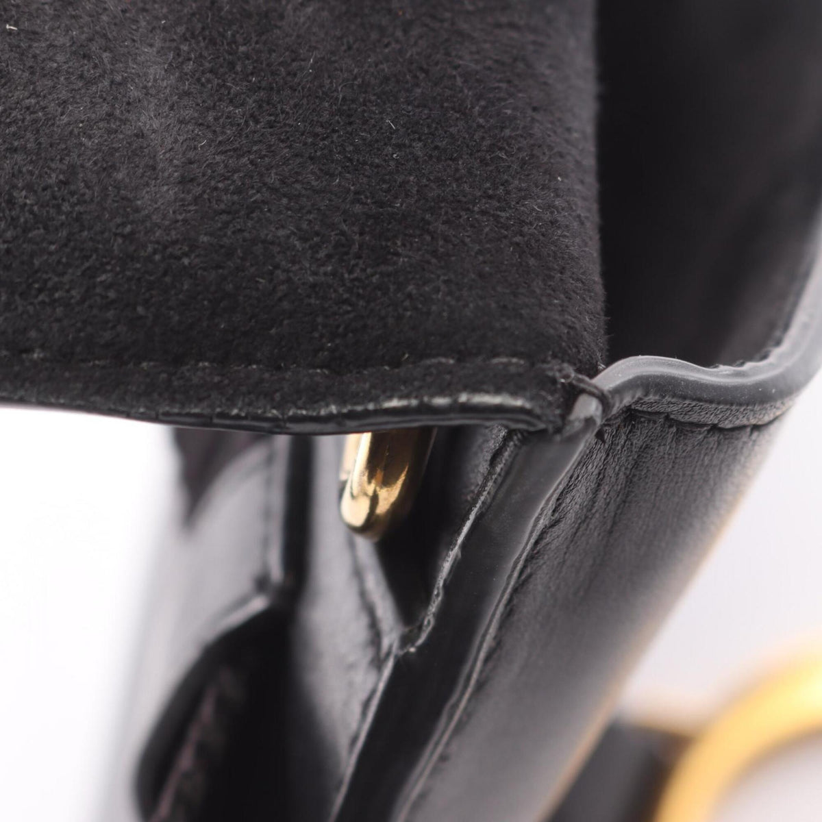 Christian Dior Black Leather Fanny Pack Handbag Saddle Bag (Pre-Owned)