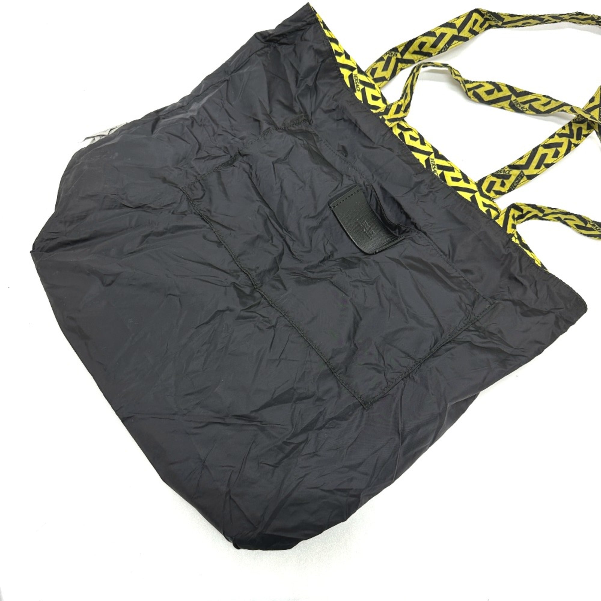 Versace Blue Cloth Tote Bag (Pre-Owned)