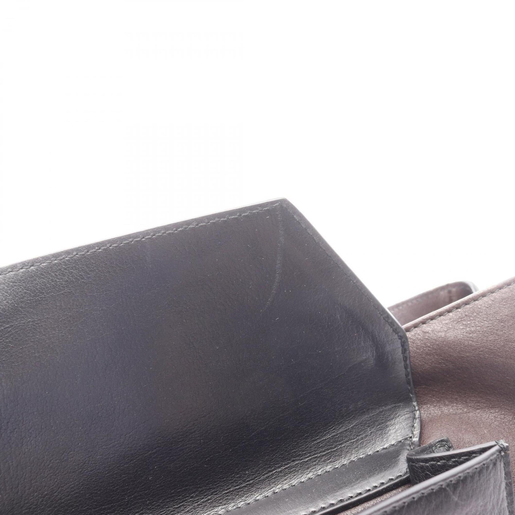 Bottega Veneta Black Multi-Color Leather Handbag Tote Bag (Pre-Owned)
