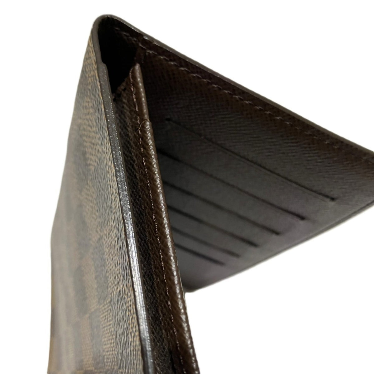 Louis Vuitton Brown Damier Canvas Long Bill Wallet (Bi-Fold) (Pre-Owned)