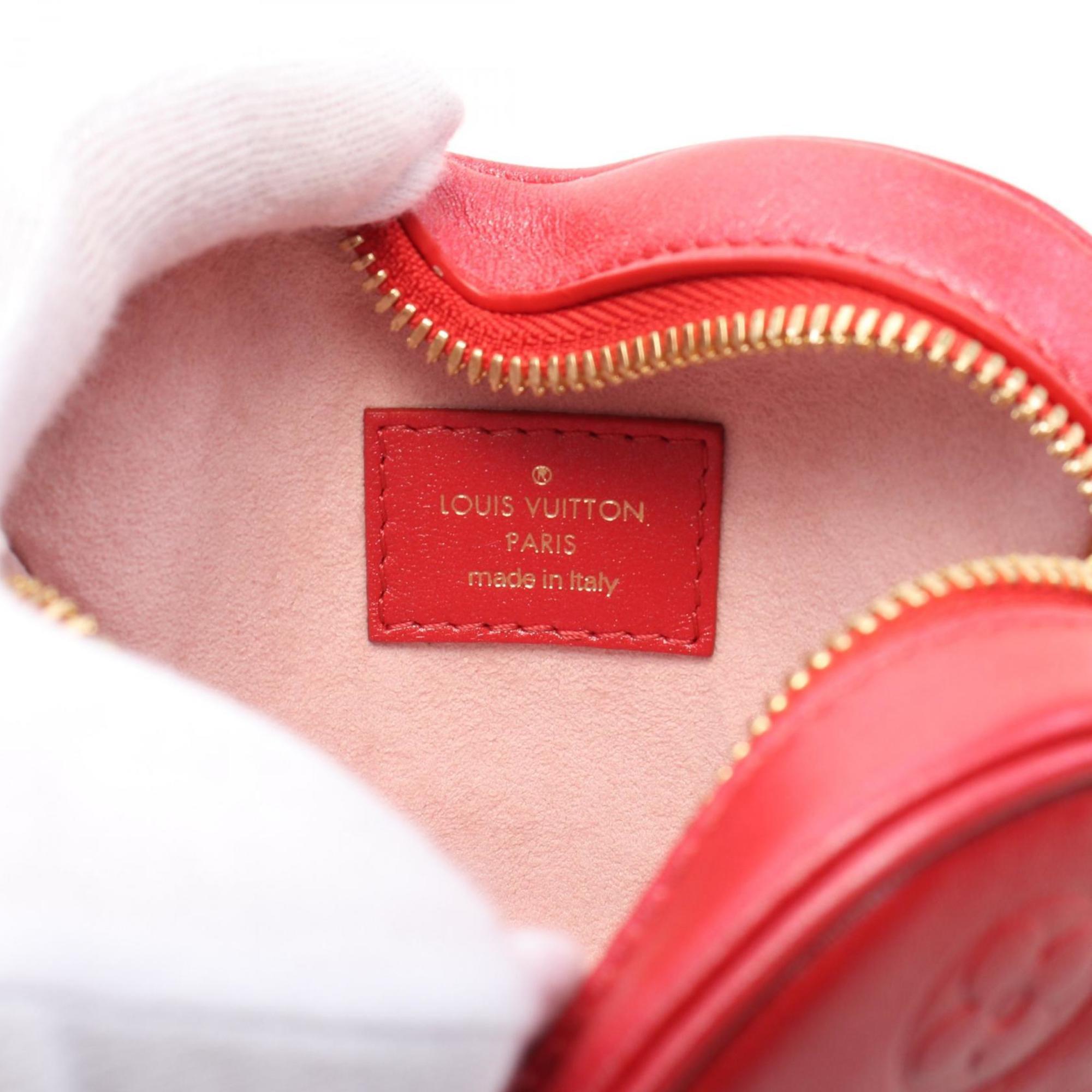 Louis Vuitton Red Color Leather Shoulder Bag (Pre-Owned)