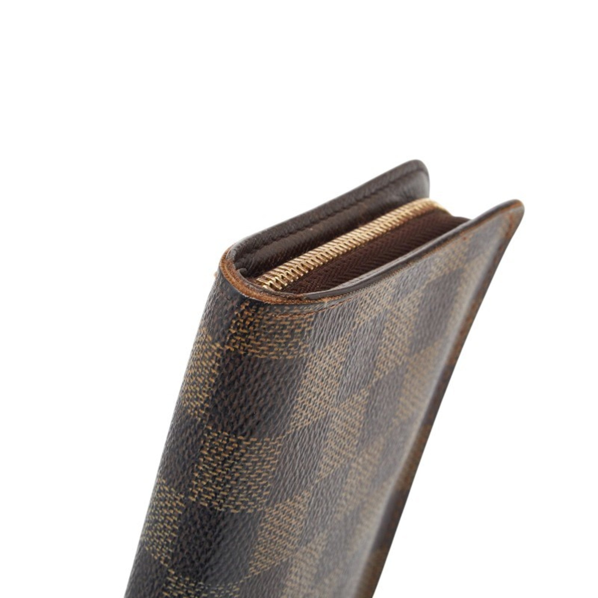 Louis Vuitton Brown Pvc Leather Long Wallet (Bi-Fold) (Pre-Owned)