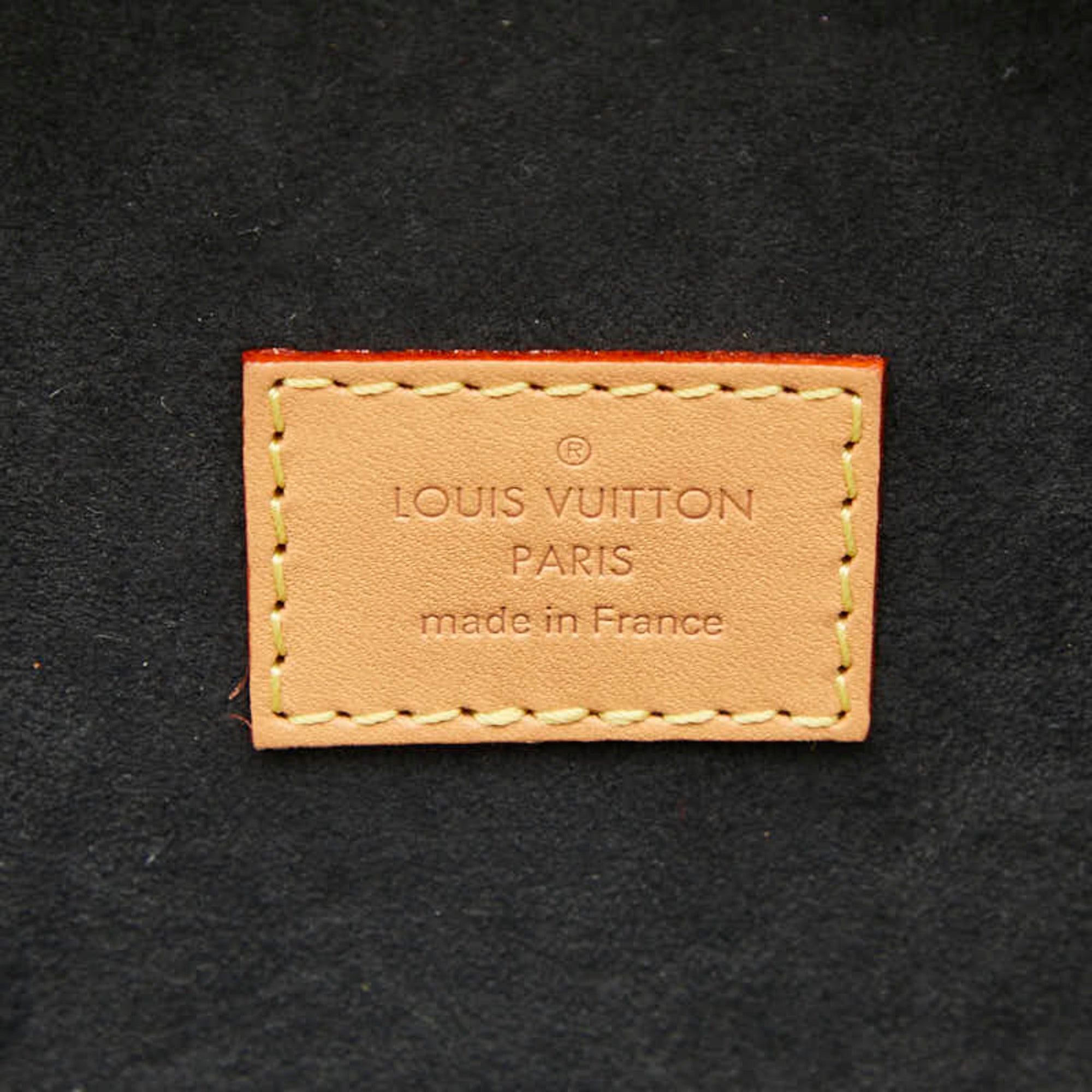 Louis Vuitton Brown Pvc Leather Shoulder Bag Vanity Bag (Pre-Owned)