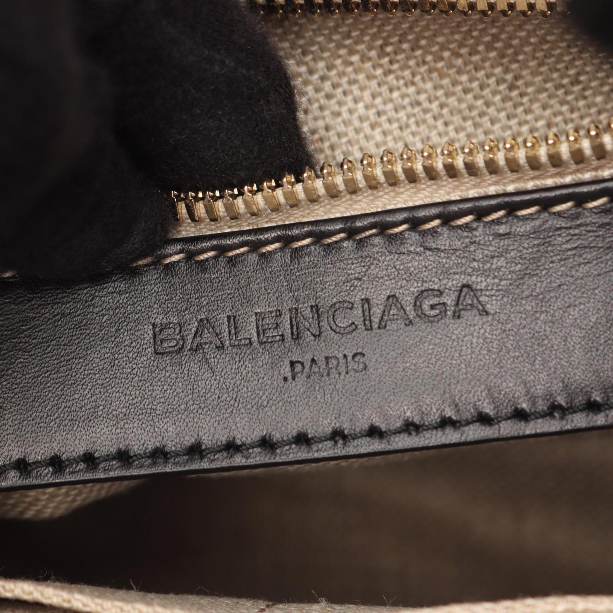 Balenciaga Black Leather Handbag (Pre-Owned)