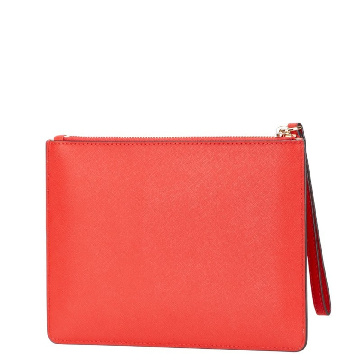 Michael Kors Red Color Leather Clutch Bag (Pre-Owned)