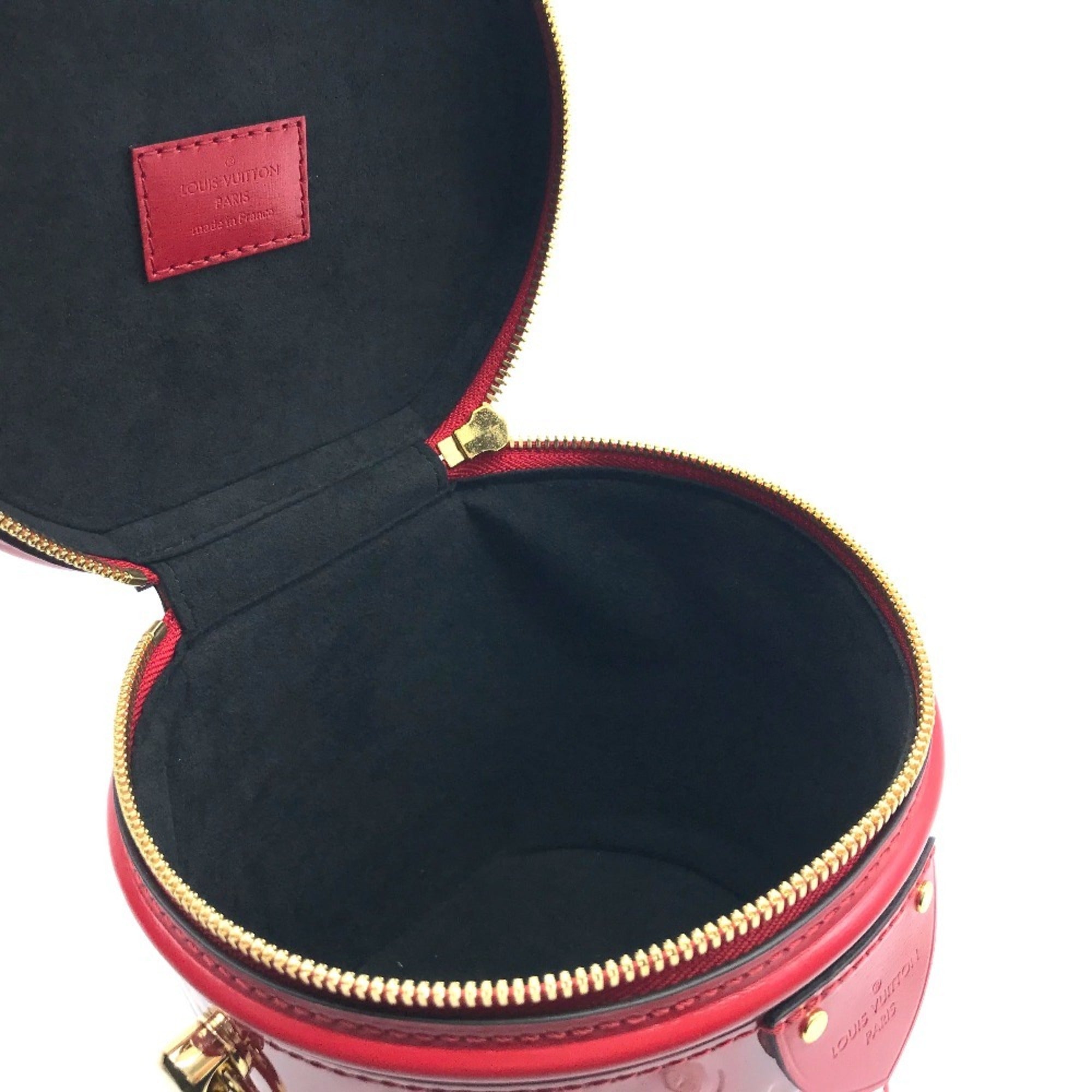 Louis Vuitton Red Color Rouge Patent Leather Handbag (Pre-Owned)
