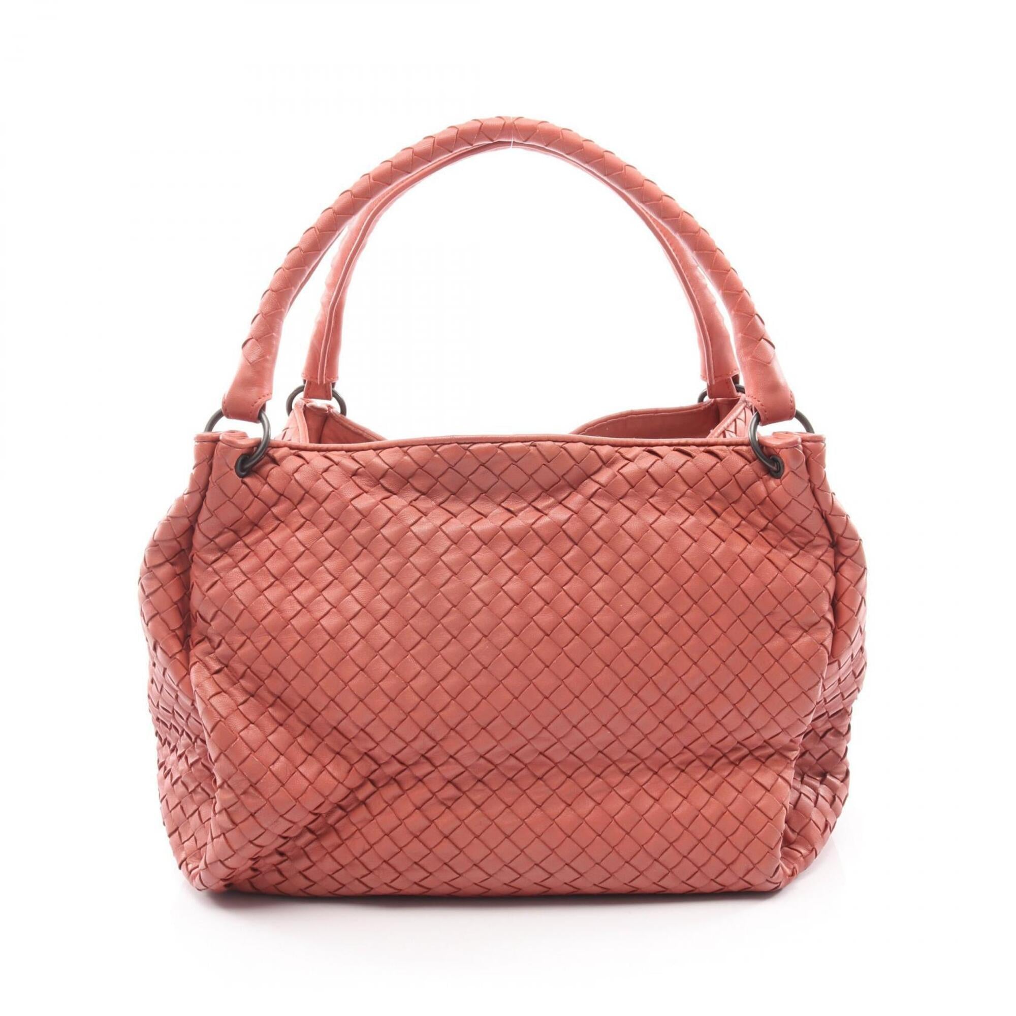 Bottega Veneta Pink Leather Handbag Tote Bag (Pre-Owned)